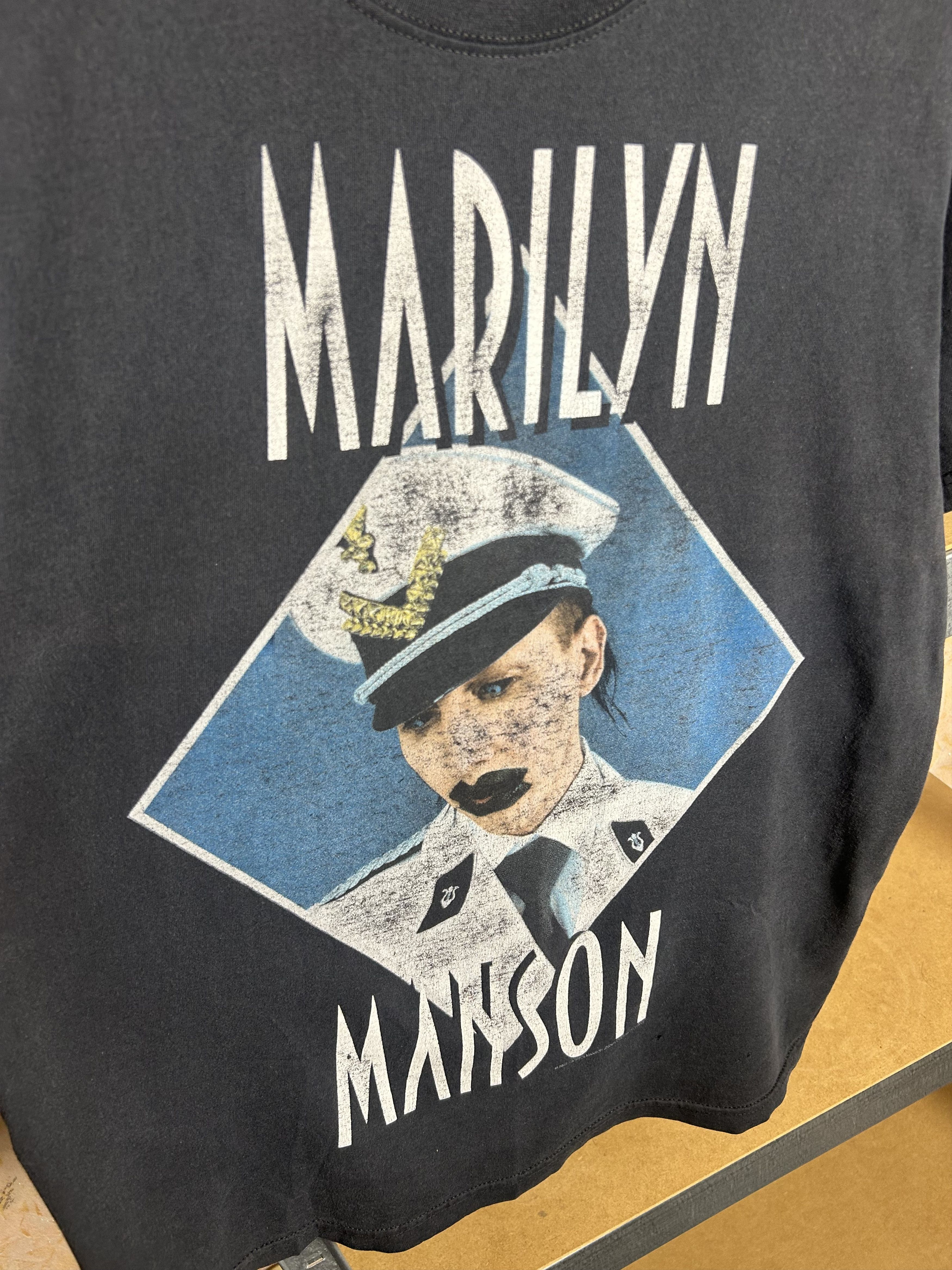 Band Tees Vintage 2003 Marilyn Manson Rock Band Tour T-shirt Size US M / EU 48-50 / 2 - 4 Thumbnail