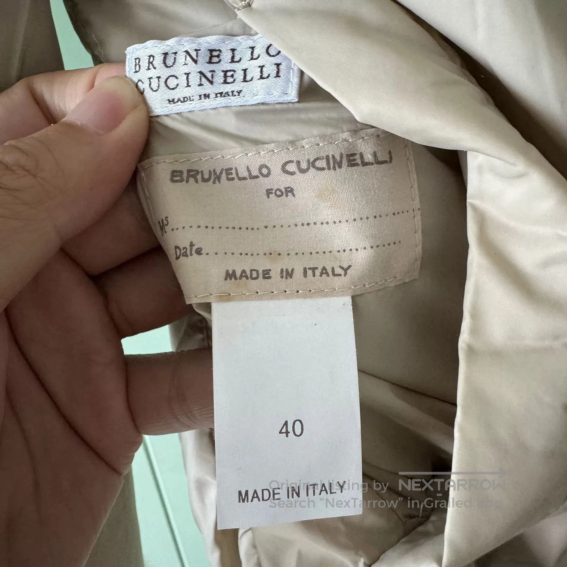Brunello Cucinelli Brunello Cucinelli Beige Mink Coat. Size US M / EU 48-50 / 2 - 4 Thumbnail