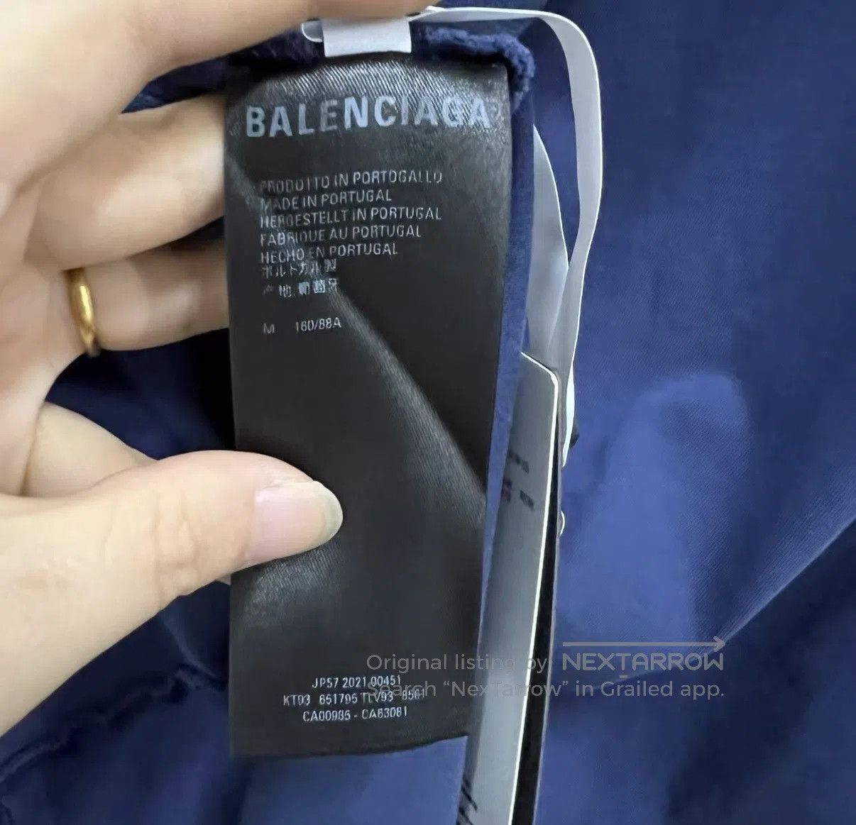 Balenciaga Blue Gay Pride Short Sleeve T-Shirt. Size US M / EU 48-50 / 2 - 5 Thumbnail