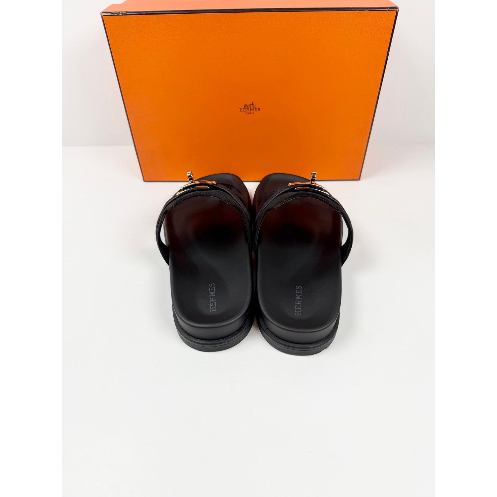 Hermes Size 39EU/9 - Hermes Empire Suede Sandals TRIED ON! Size US 9 / IT 39 - 4 Thumbnail