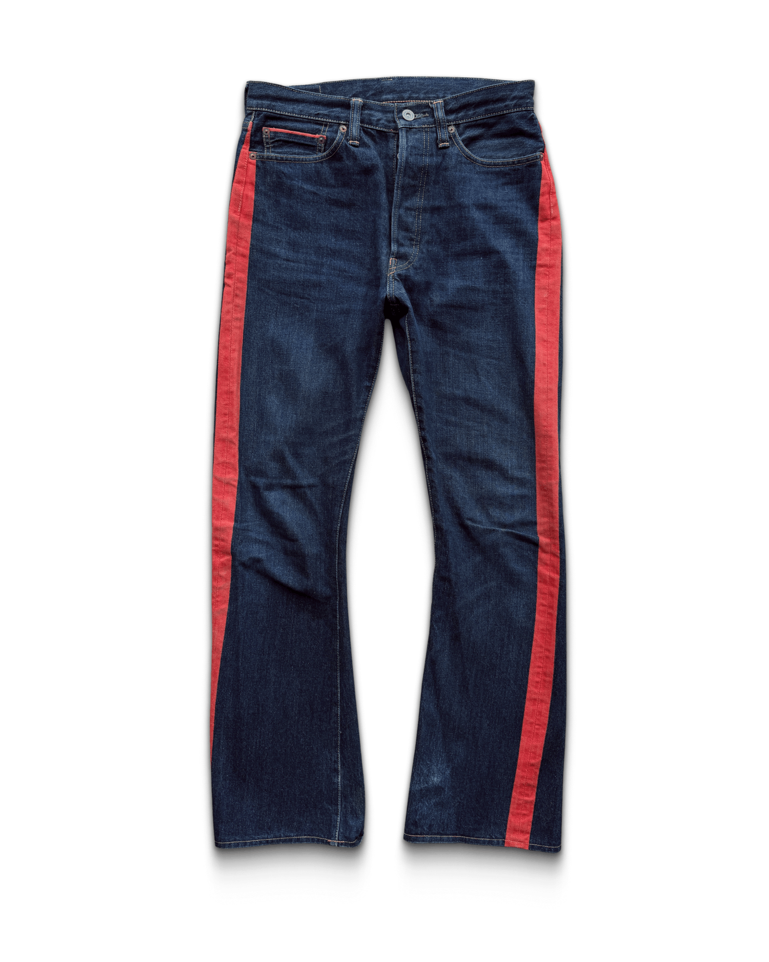 Kapital x Levi's Red Striped Denim Jeans Size US 30 / EU 46 - 2 Thumbnail