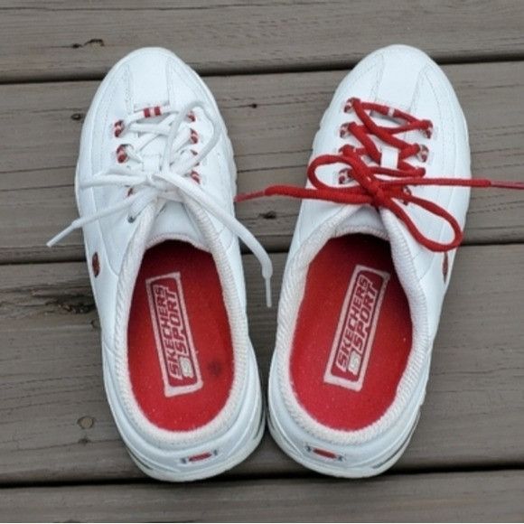SKECHERS × Vintage Vintage 90s y2k Skechers Bratz White Leather Sneaker Mules Size US 9.5 / IT 39.5 - 6 Thumbnail