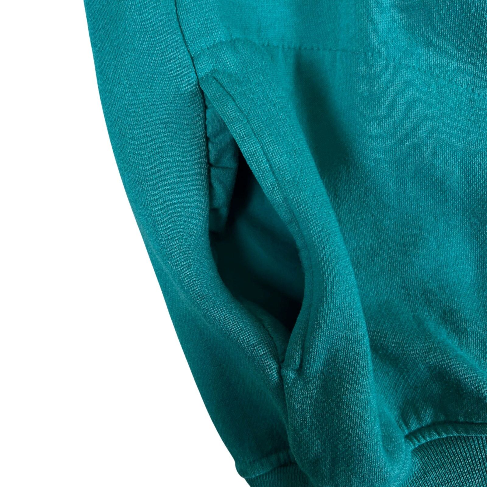 Nordstrom Vintage Teal Mock Neck Sweatshirt L | Nordstrom Lingerie Size L / US 10 / IT 46 - 8 Thumbnail
