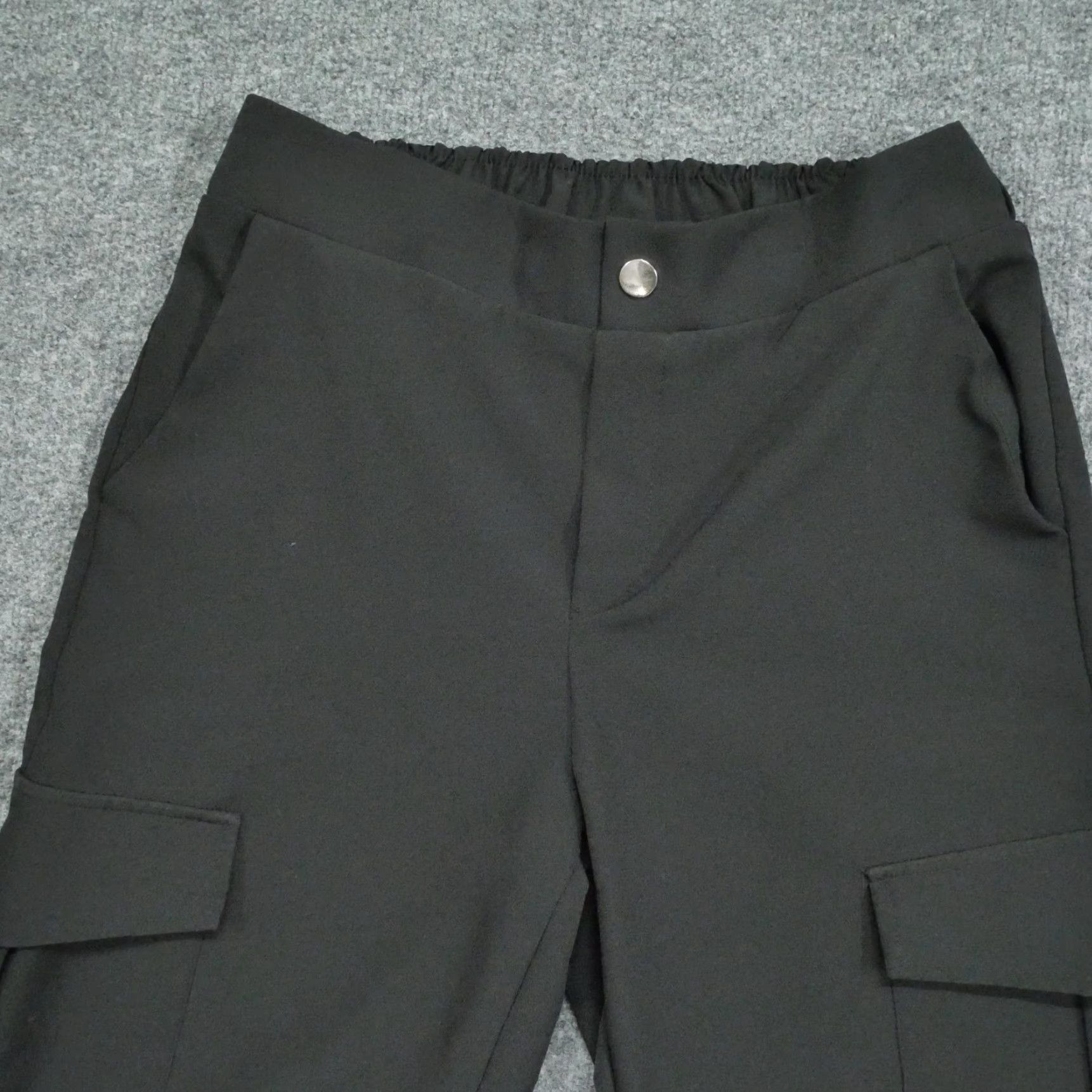 Zara Zara Pants Womens Small Black Cargo Wide Leg Casual Lightweight Size 28" / US 6 / IT 42 - 3 Thumbnail