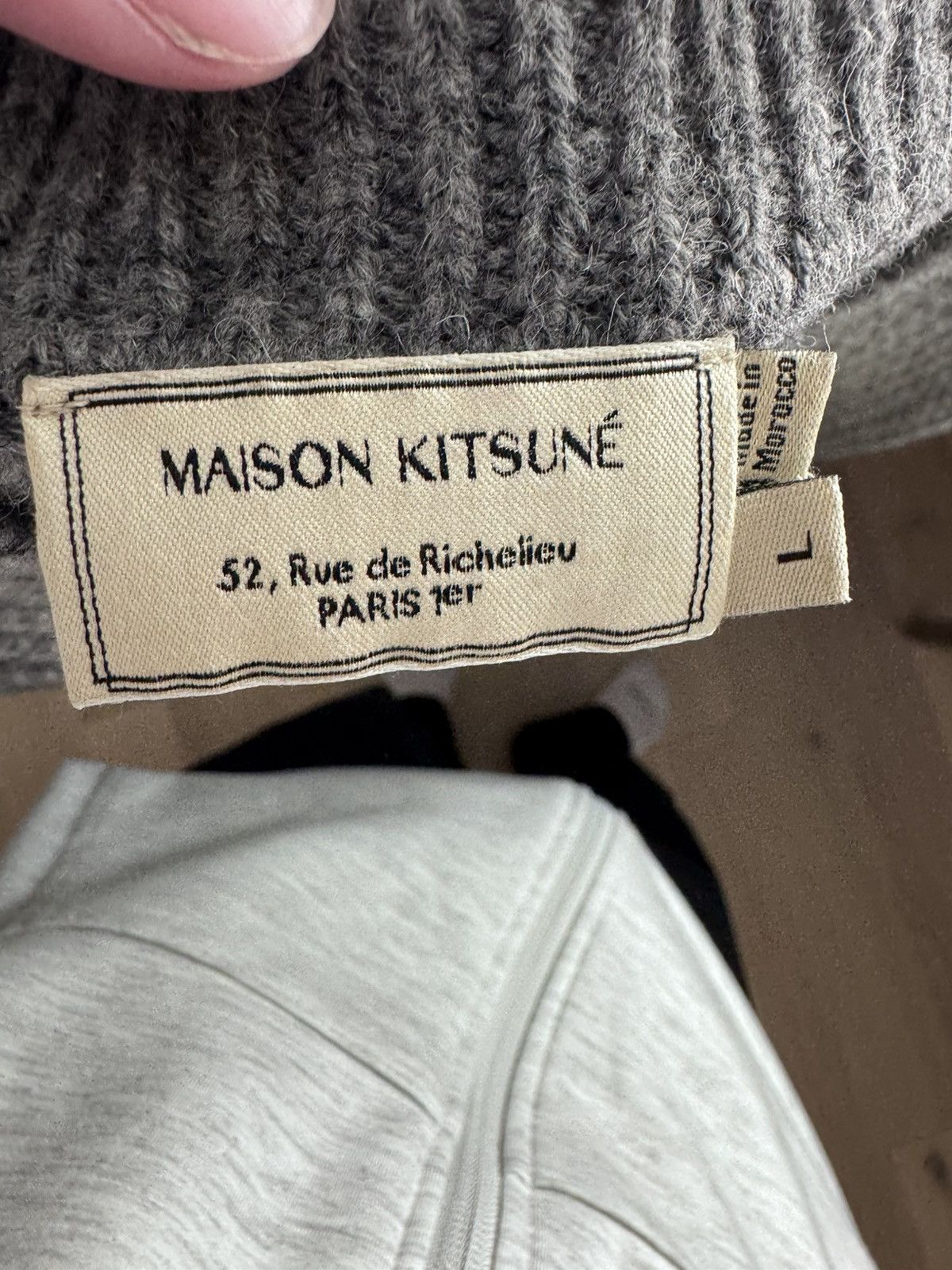 Maison Kitsune Maison Kitsune Knit sweater Size US L / EU 52-54 / 3 - 2 Thumbnail