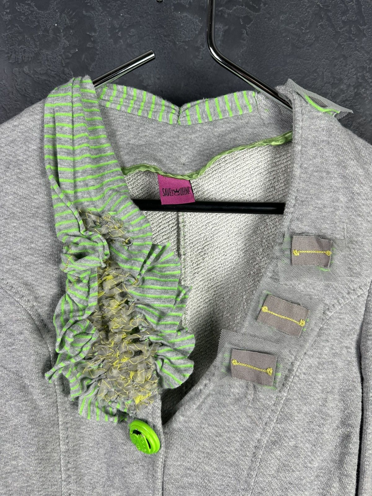 Designer × Jean Paul Gaultier Women’s Save The Queen Knit Jacket Jean Paul Gaultier Style Size M / US 6-8 / IT 42-44 - 3 Thumbnail