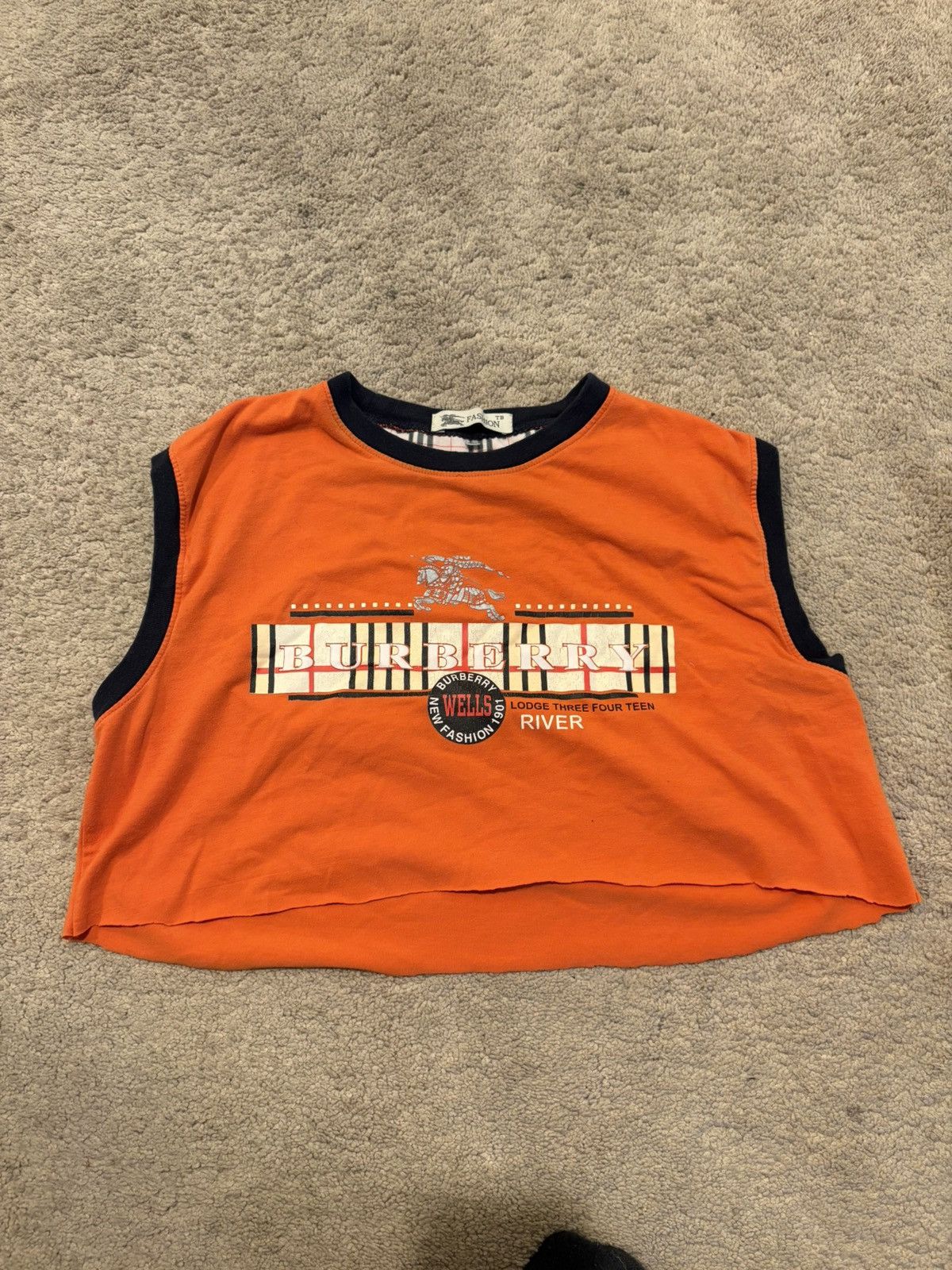 Burberry Prorsum Crop Top Burberry Tee Size L / US 10 / IT 46 - 1 Thumbnail