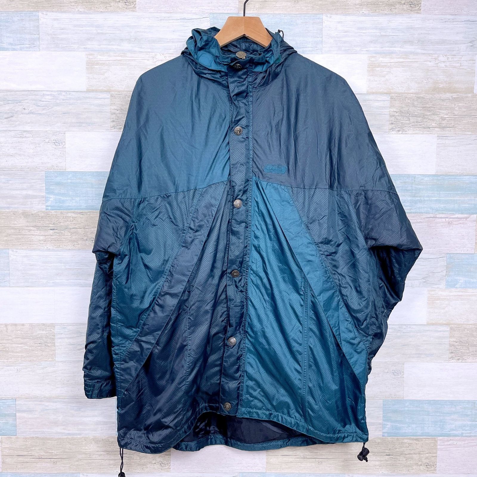 Coleman Coleman Vintage Nylon Ripstop Rain Track Jacket Green Mens L Size US L / EU 52-54 / 3 - 1 Thumbnail