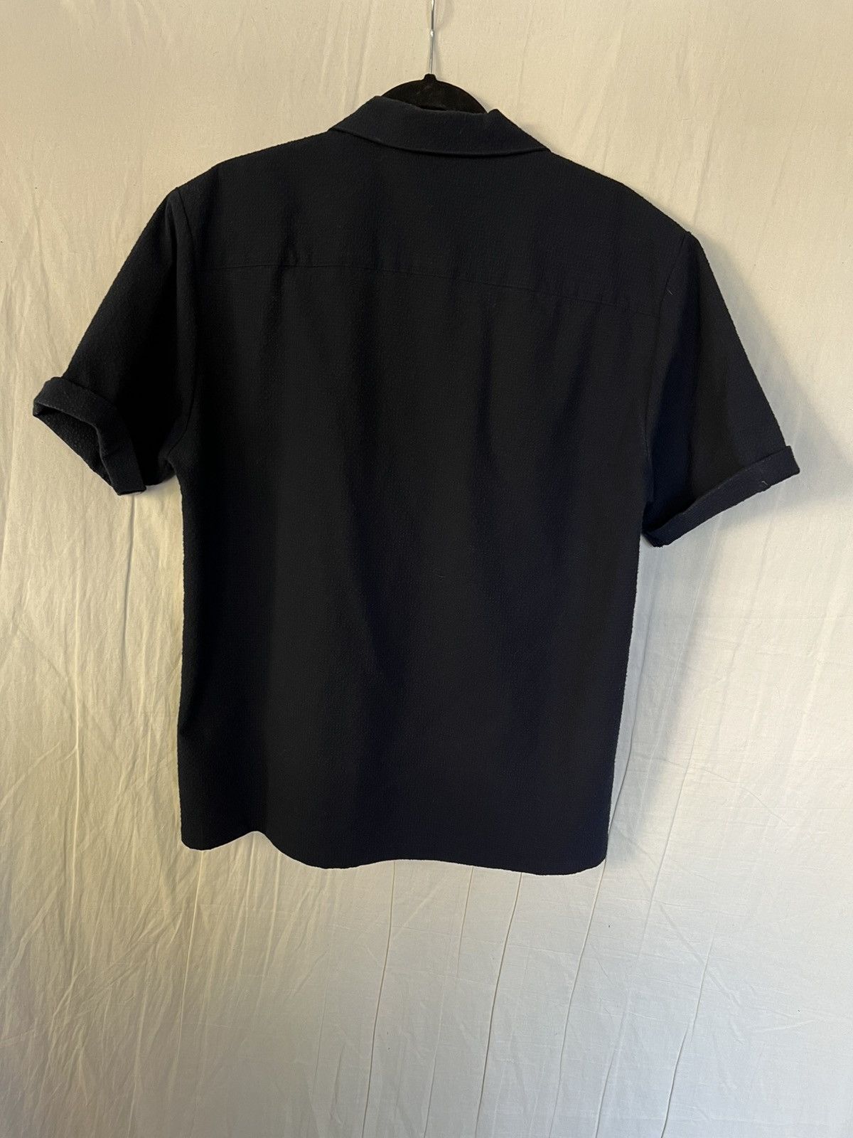 Scotch & Soda Scotch & Soda Seersucker Navy Shirt Size US L / EU 52-54 / 3 - 6 Thumbnail