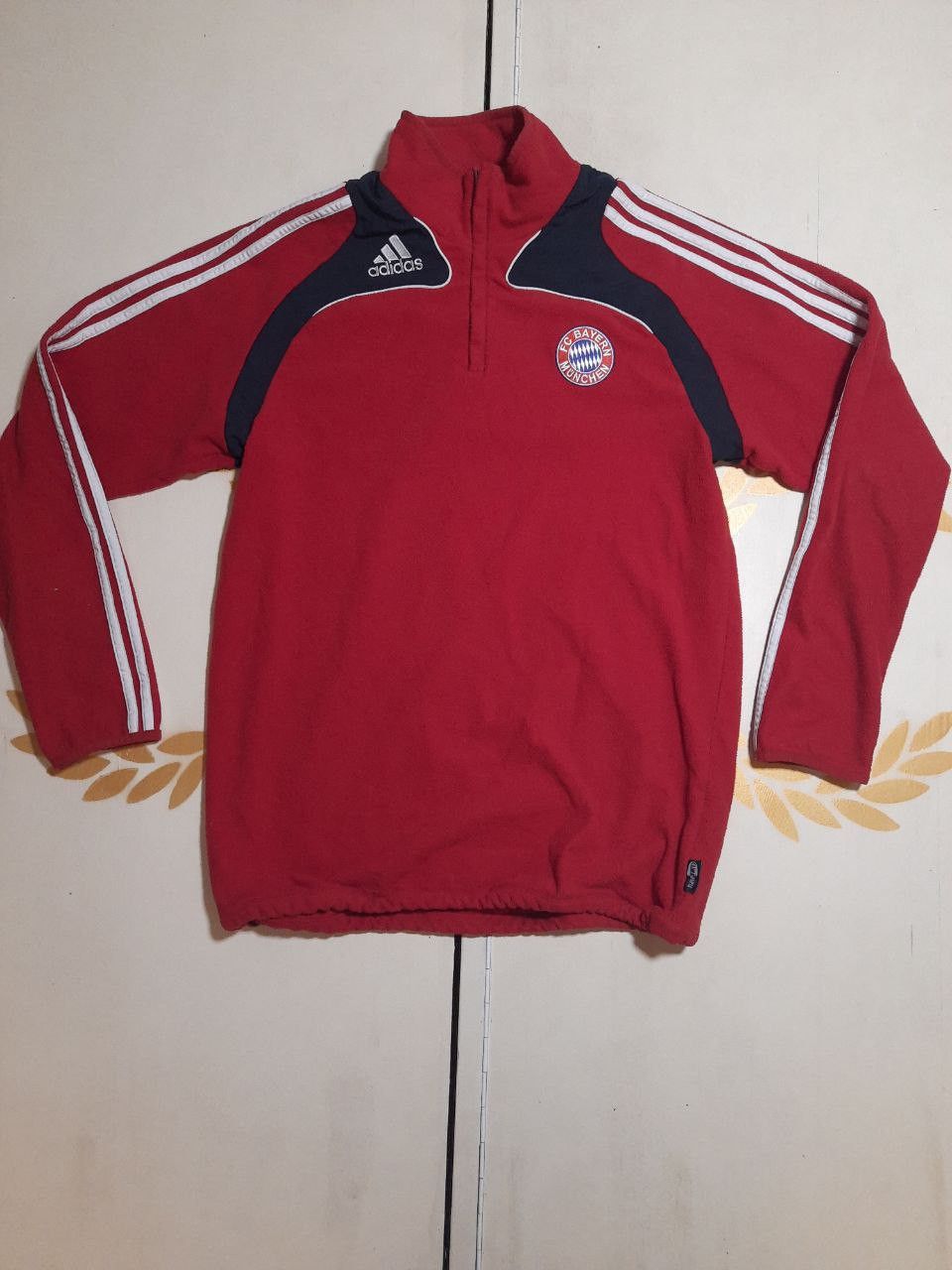 Adidas Adidas Bayern Munich 1/4 Zip Fleece Top 2008-2009 Size US M / EU 48-50 / 2 - 2 Thumbnail