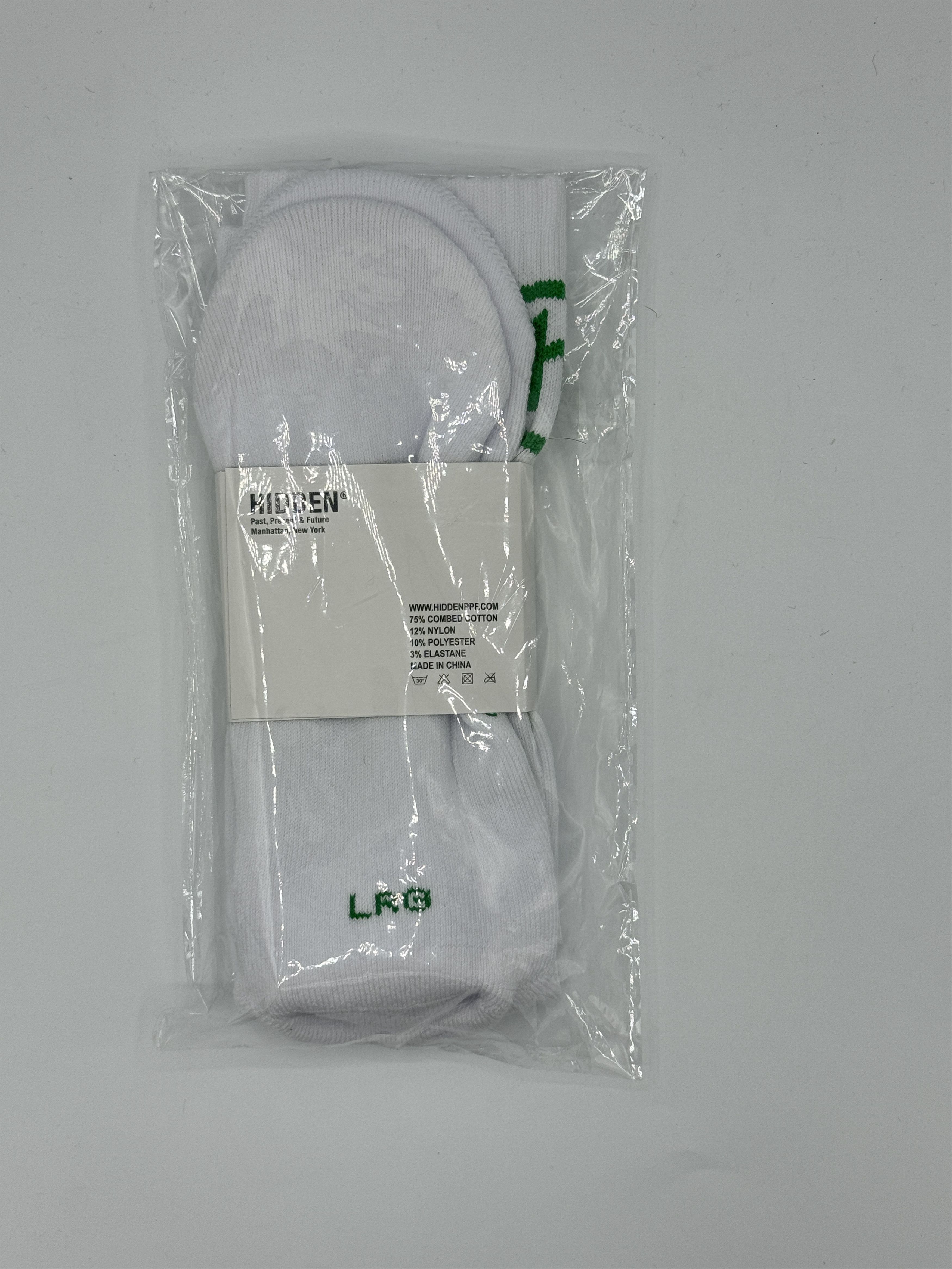 HIDDEN Hidden NY Socks 2.0 White Green Size ONE SIZE - 3 Thumbnail
