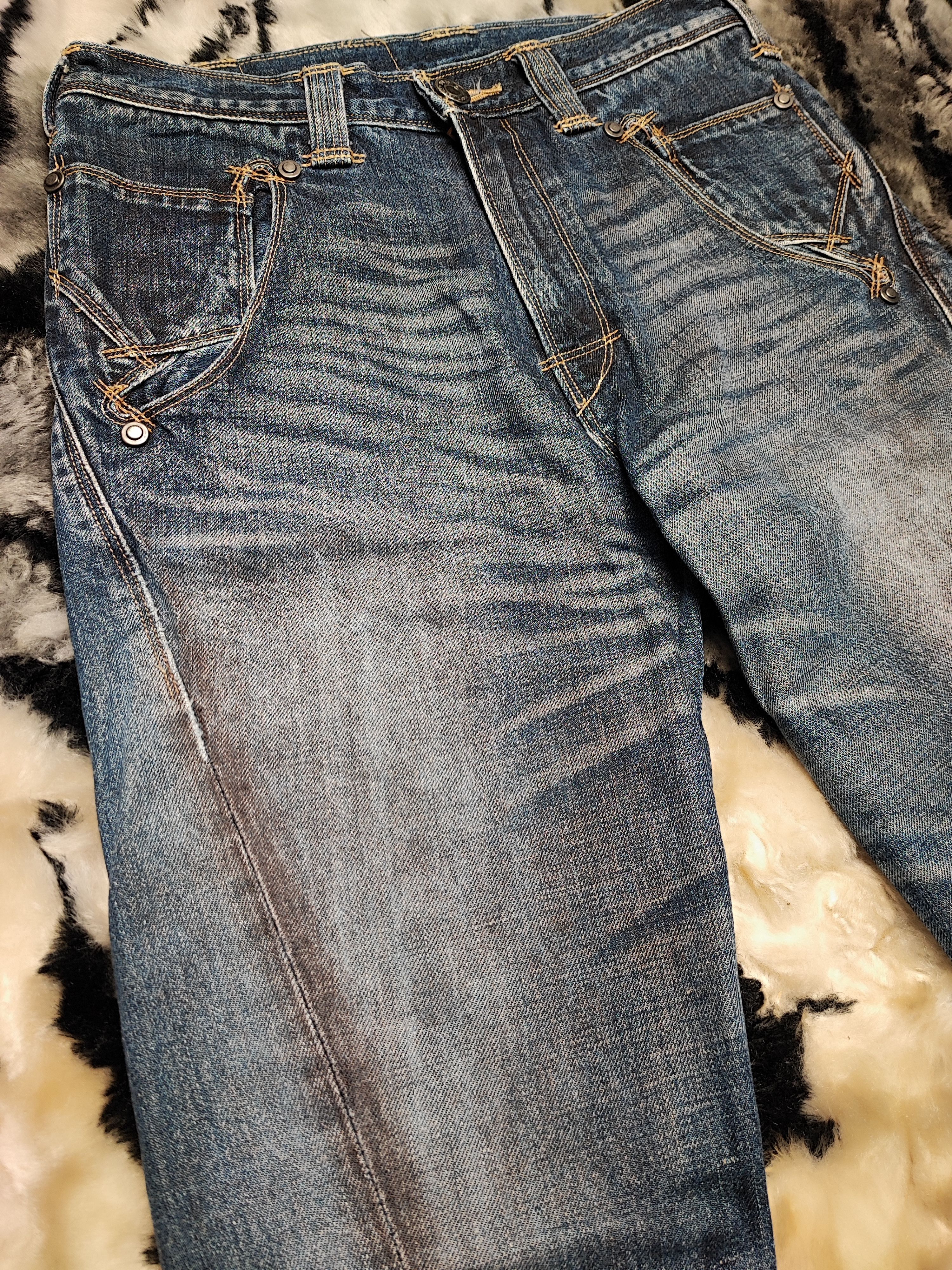 Levi's Levis Engineered Twisted Zip Leg Washed Jeans Size US 28 / EU 44 - 10 Thumbnail