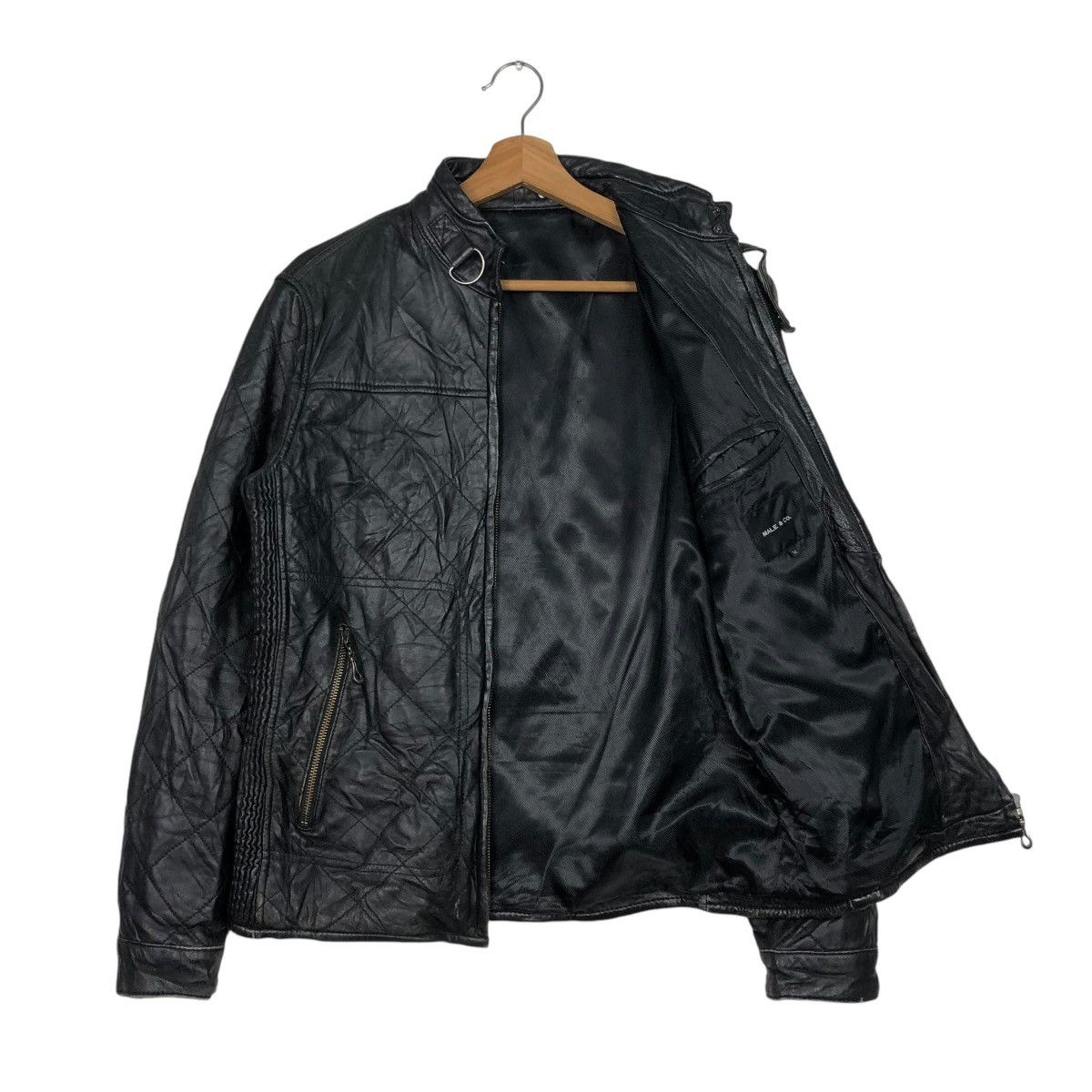 Japanese Brand 🔥VINTAGE BIKER LEATHER JACKET MALE & CO 14th ADDICTION Size US M / EU 48-50 / 2 - 13 Thumbnail