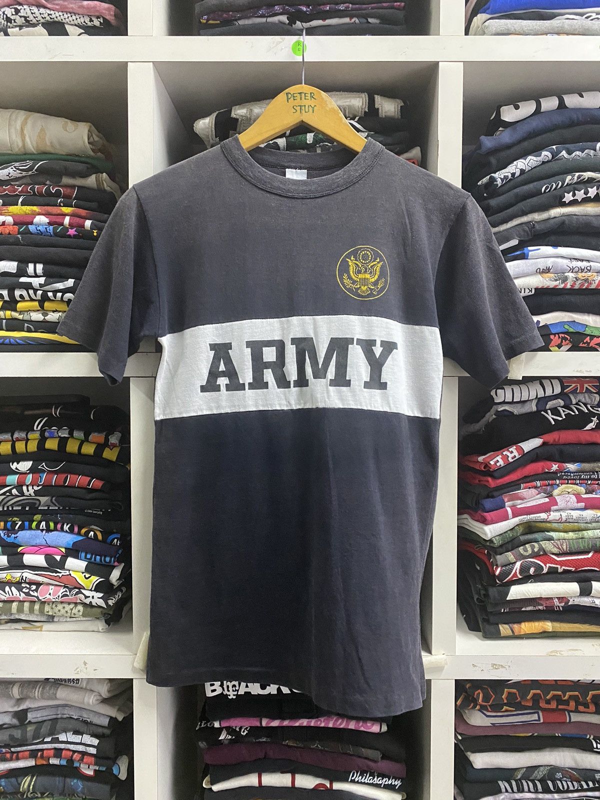Vintage Vintage 80s Army T-shirt Size US XS / EU 42 / 0 - 1 Thumbnail