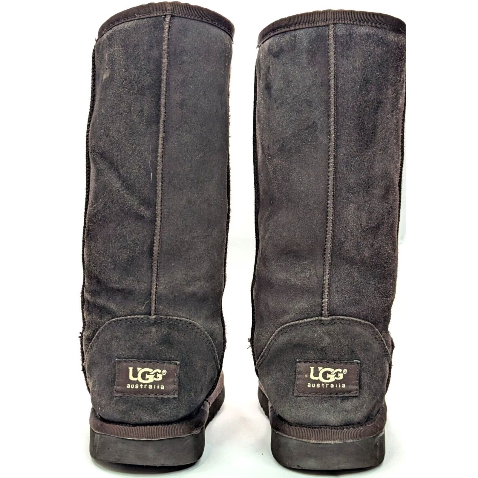 Ugg UGG Australia Suede Sheepskin Wool Lined Classic Boots 12" Tall Women 6 Brown Vintage Size US 6 / IT 36 - 6 Thumbnail