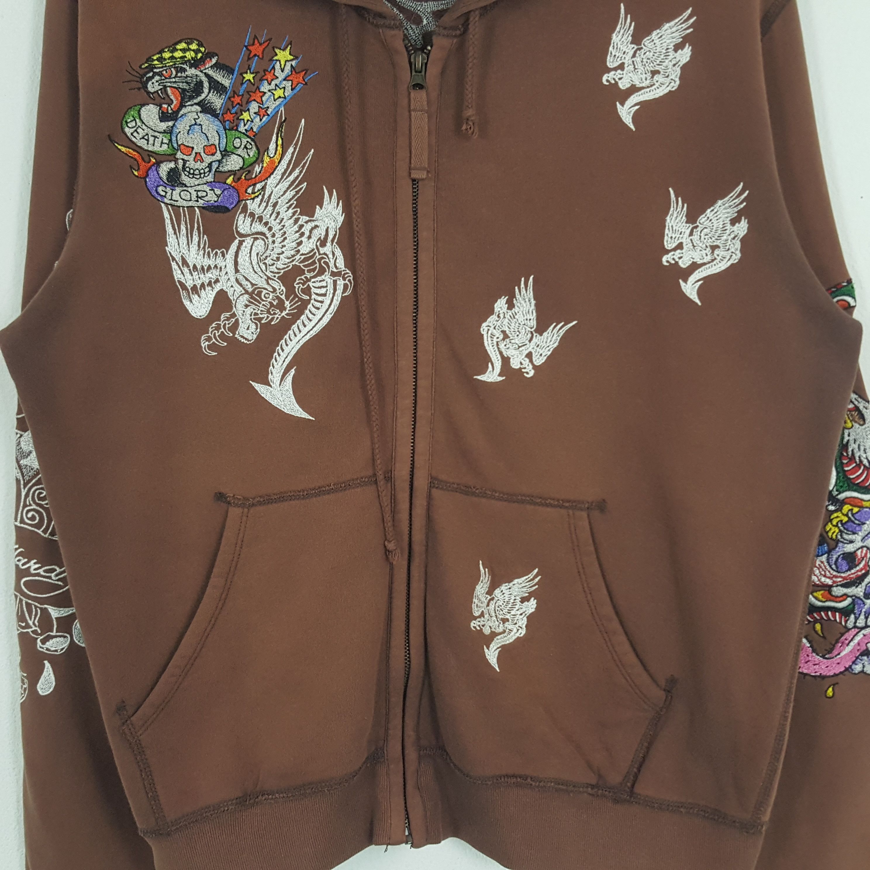 Christian Audigier Vintage Ed Hardy by Christian Audiger Designer Sweatshirt Size US L / EU 52-54 / 3 - 4 Thumbnail