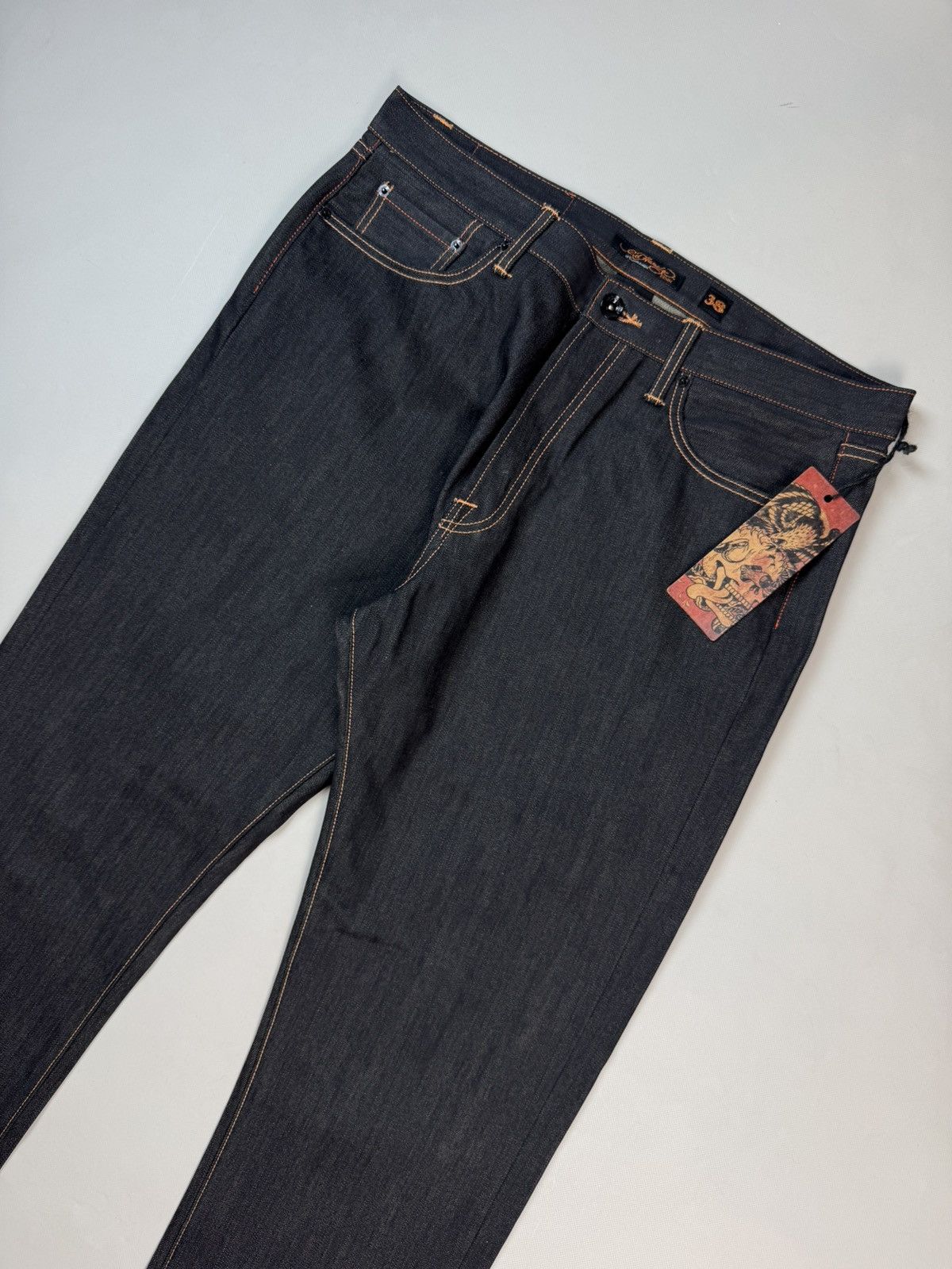 Ed Hardy BNWT! Ed Hardy By Christian Audigier Rap Baggy Denim Jeans Size US 38 / EU 54 - 12 Thumbnail