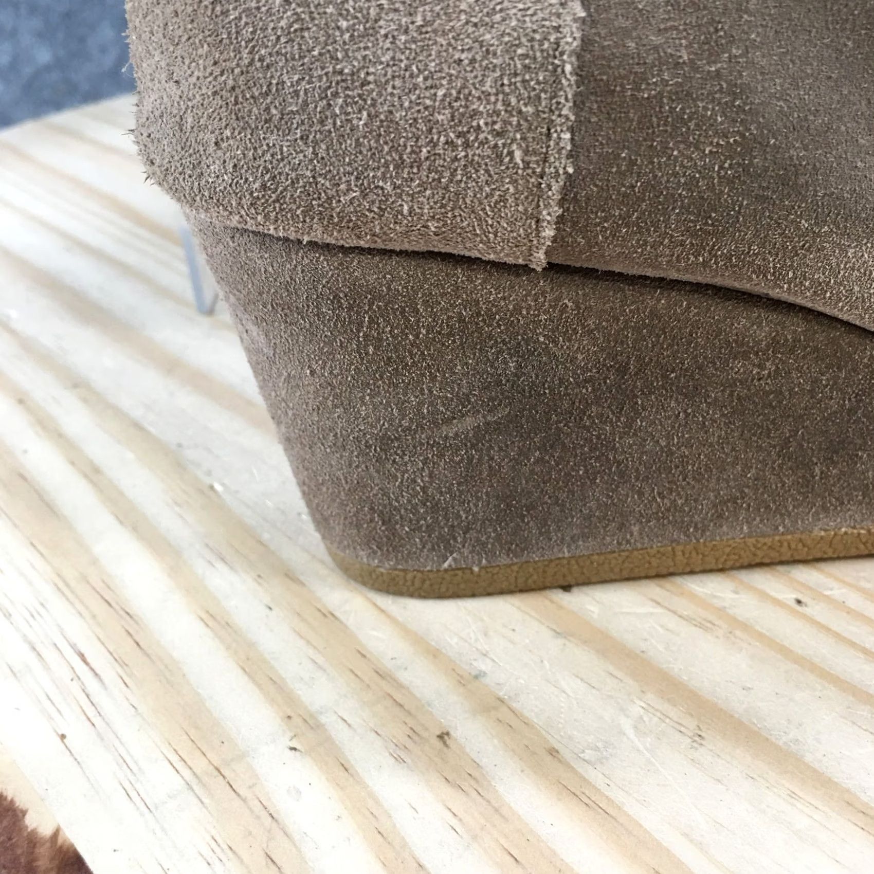 Toms TOMS Boots Womens 9.5 Desert Wedge Ankle Bootie Brown Suede Lace Up Casual Shoes Size US 10 / IT 40 - 6 Thumbnail