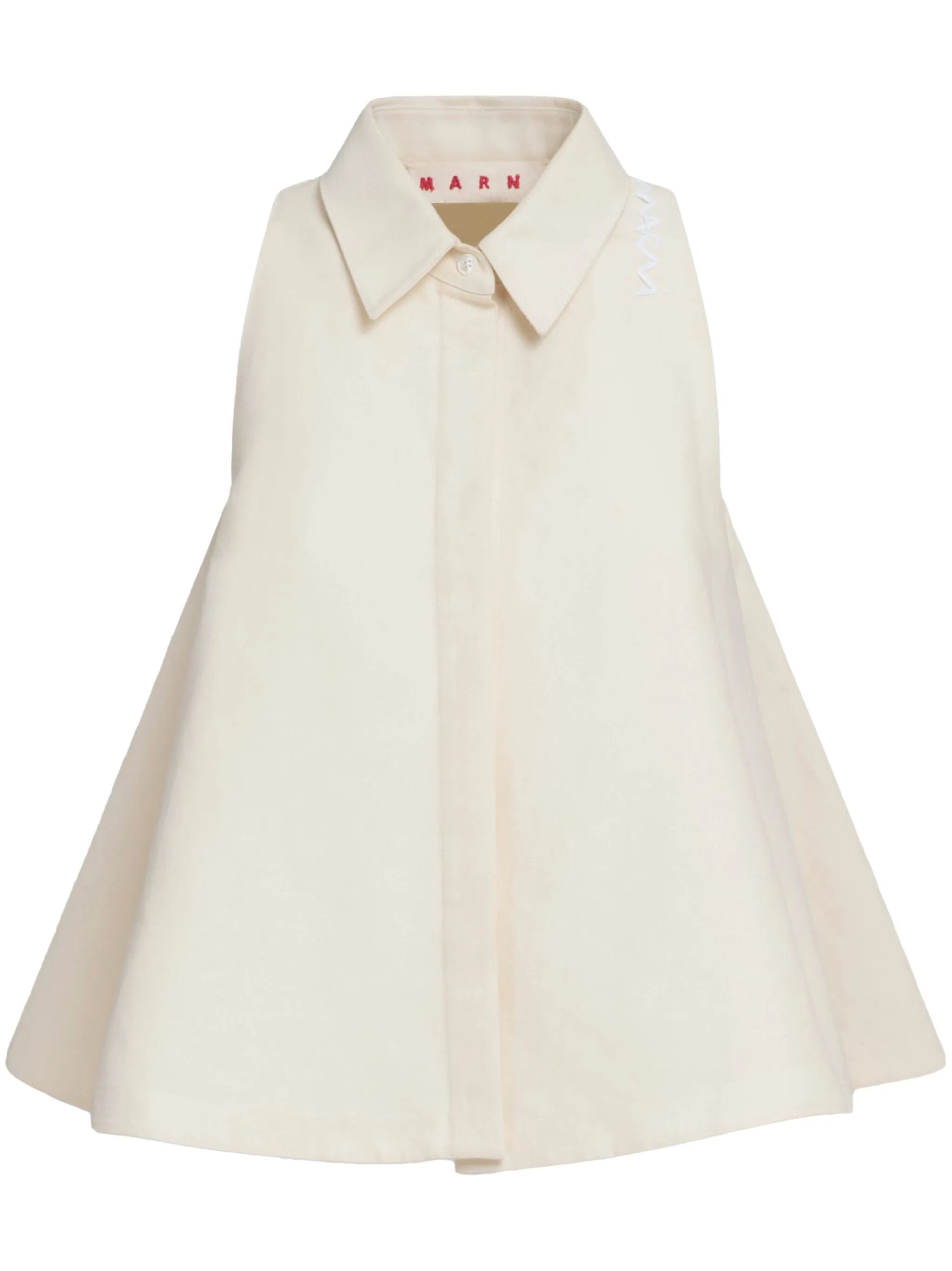 Marni o1s22i1n0525 Cotton Shirt in Ivory Size S / US 4 / IT 40 - 1 Thumbnail