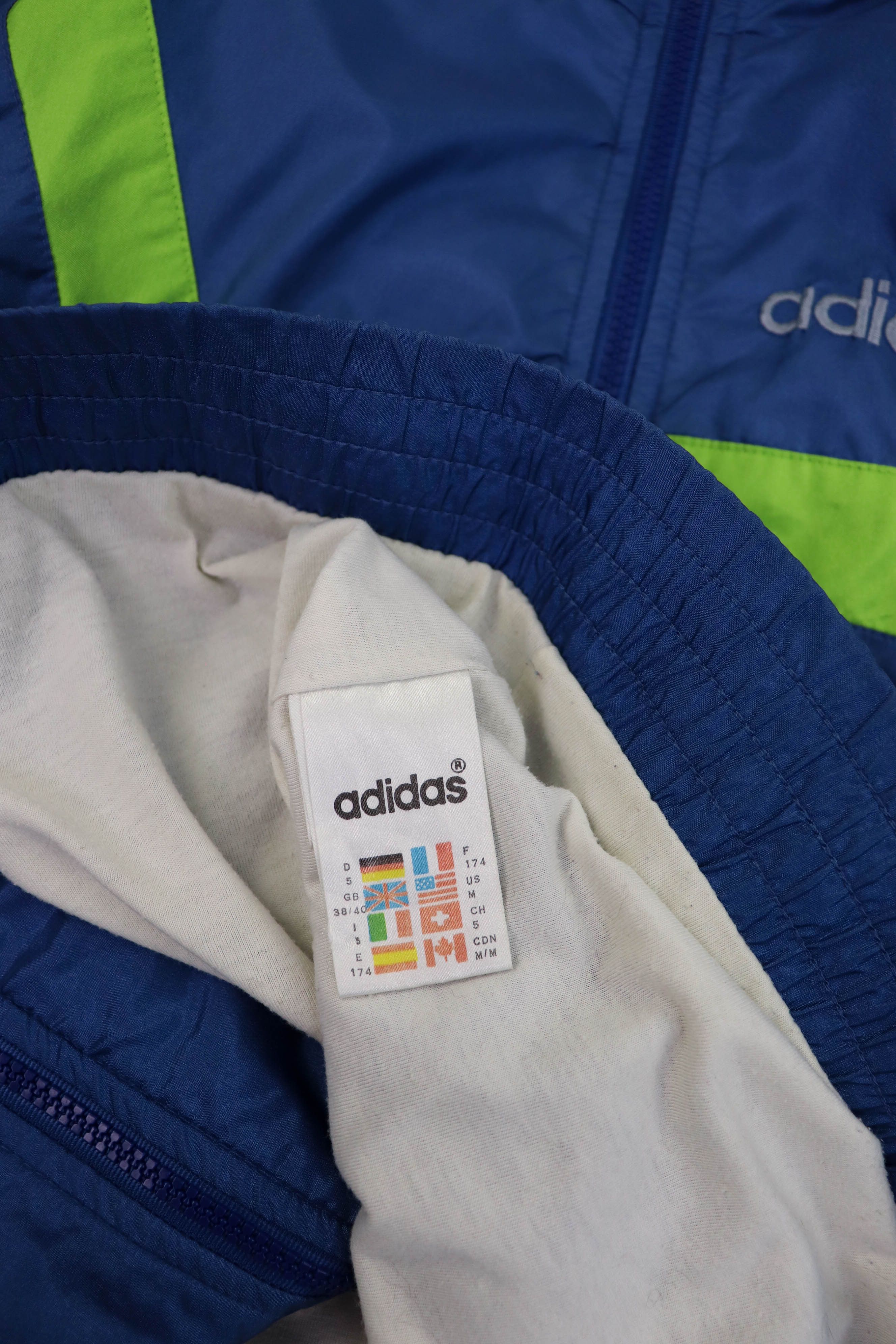 Adidas Adidas Vintage Stripes Oversized Nylon Track Zip Jacket Size US XL / EU 56 / 4 - 12 Thumbnail