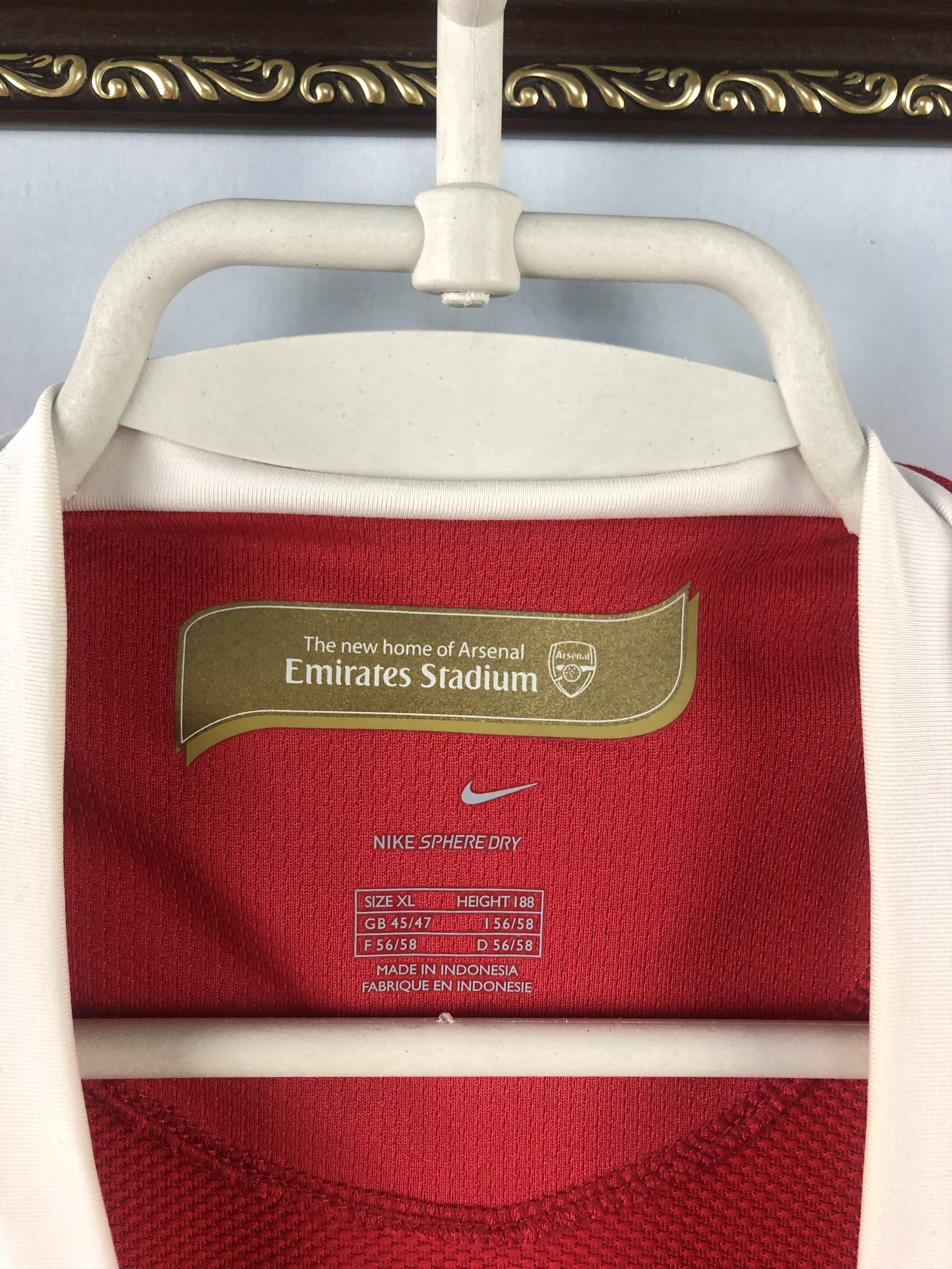 Nike Arsenal football shirt Soccer Nike Jersey Gunners Tee Hype Size US XL / EU 56 / 4 - 7 Thumbnail