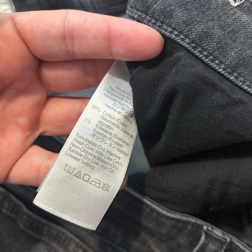 Madewell Madewell Curvy Mid Rise Stovepipe Jeans Size 31 Black Wash Size 31" - 4 Thumbnail