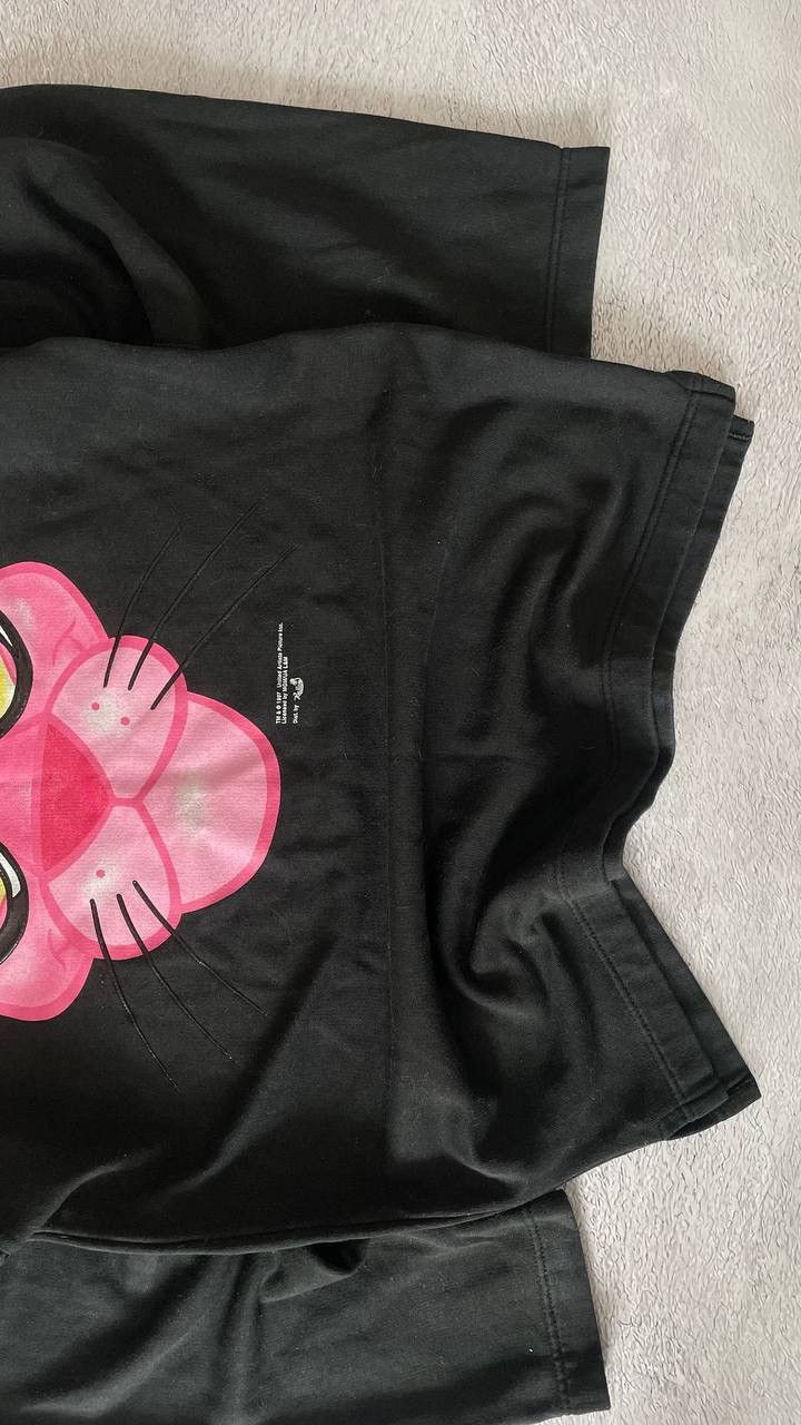 Vintage 90’s rare Pink Panther funny cartoon black sweatshirt 1997 Size US L / EU 52-54 / 3 - 3 Thumbnail
