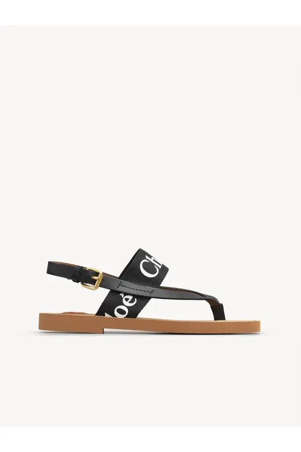 Chloe o1loc1c11125 Woody Flat Sandals in Black Size US 8 / IT 38 - 1 Thumbnail