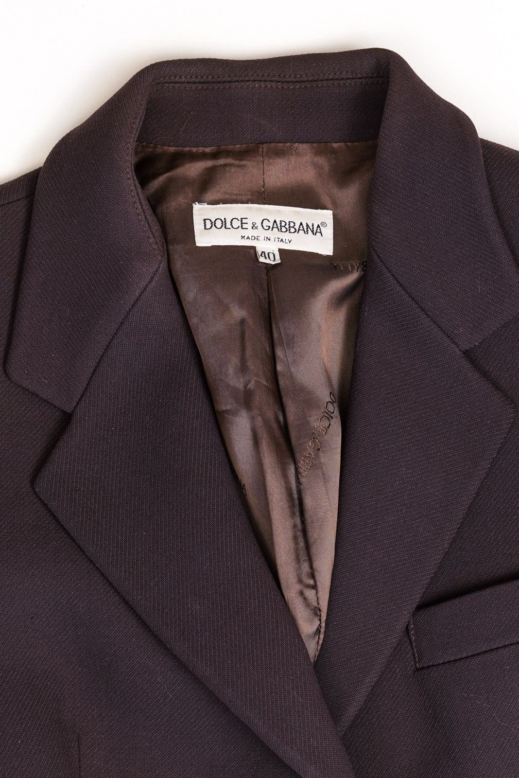 Dolce & Gabbana Dolce & Gabbana 1990s Single-Breasted Brown Coat Size S / US 4 / IT 40 - 8 Thumbnail
