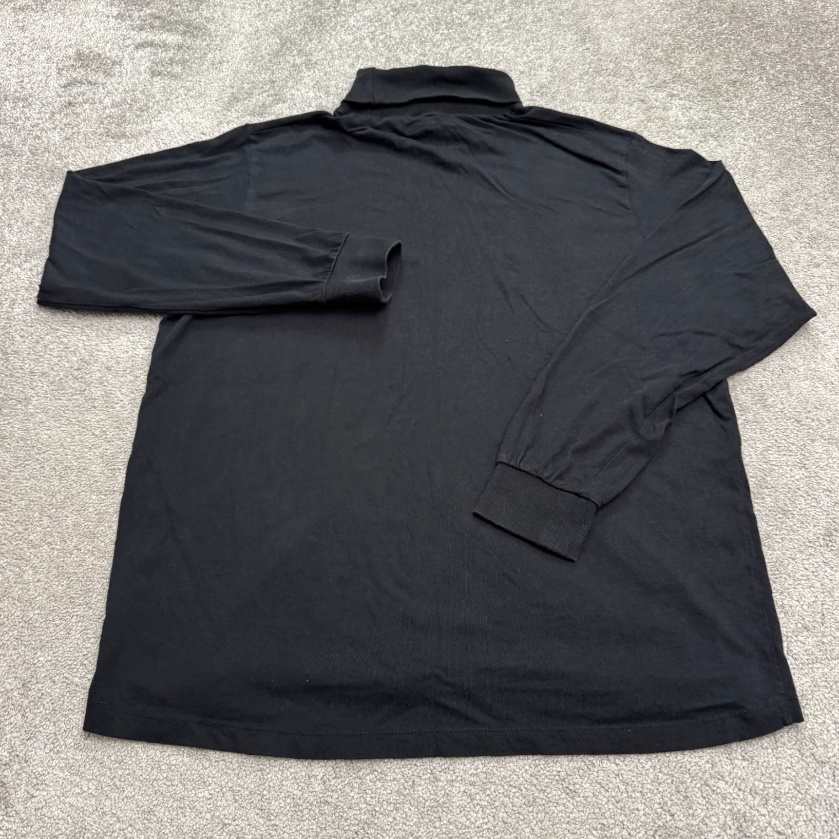 Urban Outfitters Urban Outfitters Shirt Mens XL Black 100% Cotton Turtleneck Long Sleeve Knit Size US XL / EU 56 / 4 - 2 Thumbnail
