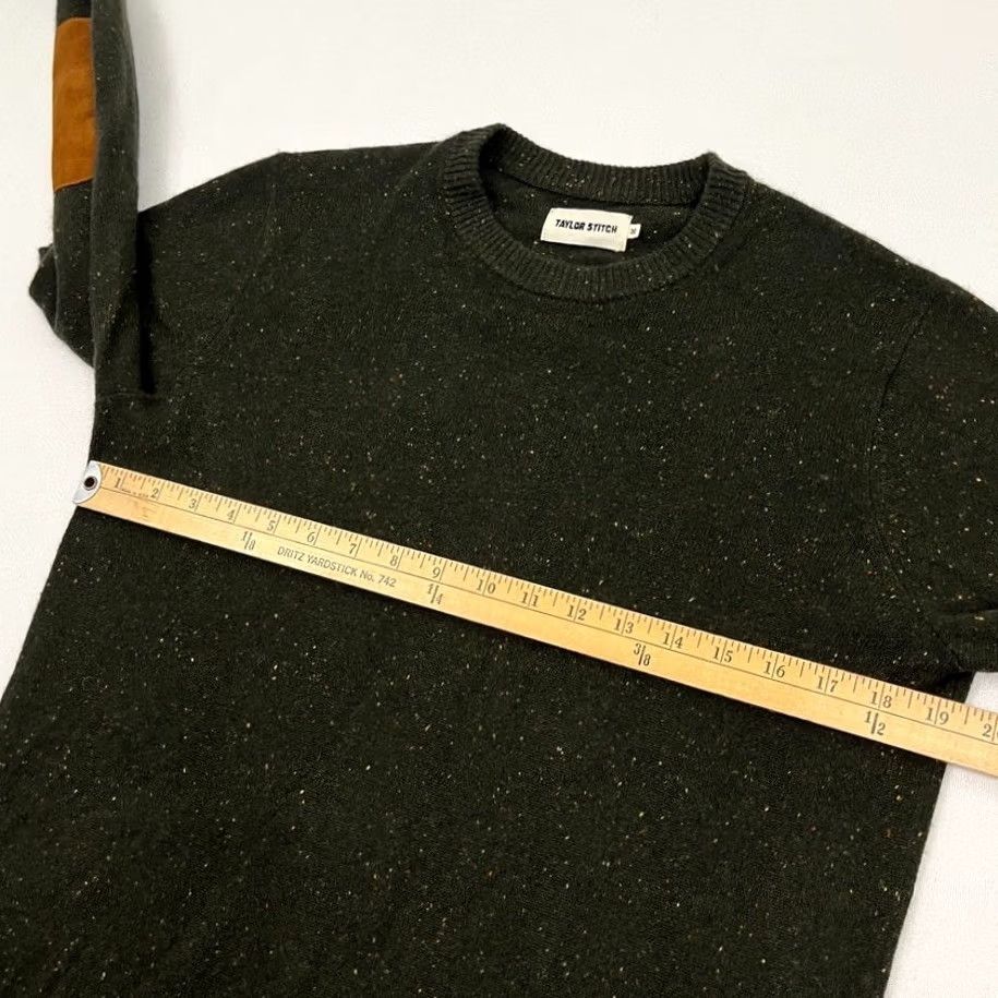 Taylor Stitch Taylor Stitch Cashmere Sweater Mens 38 S Green Donegal Speckled Elbow Patch Crew Size US S / EU 44-46 / 1 - 6 Thumbnail