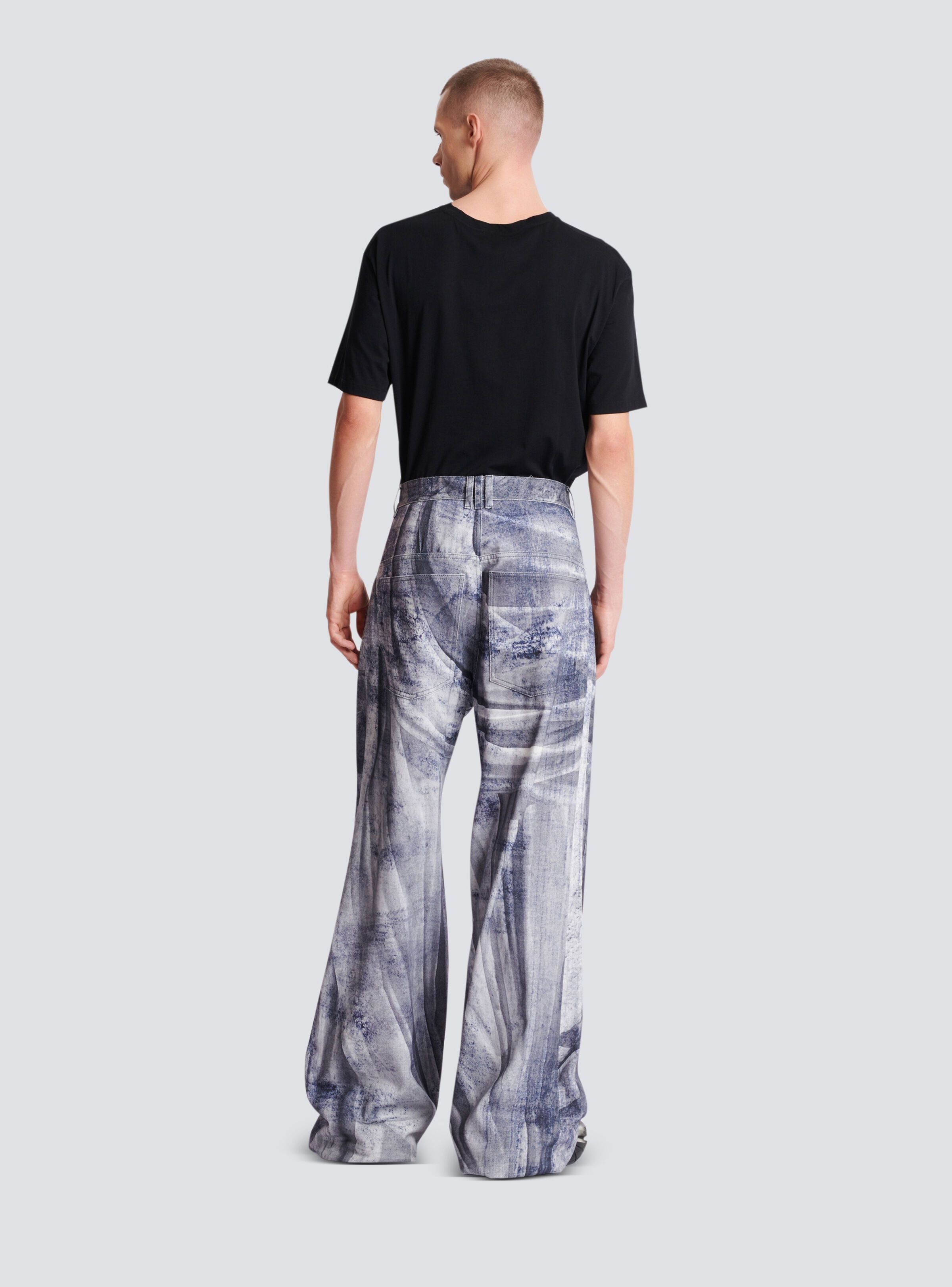 Balmain o1y0426 Denim Pant in Blue/Gray Size US 30 / EU 46 - 4 Thumbnail