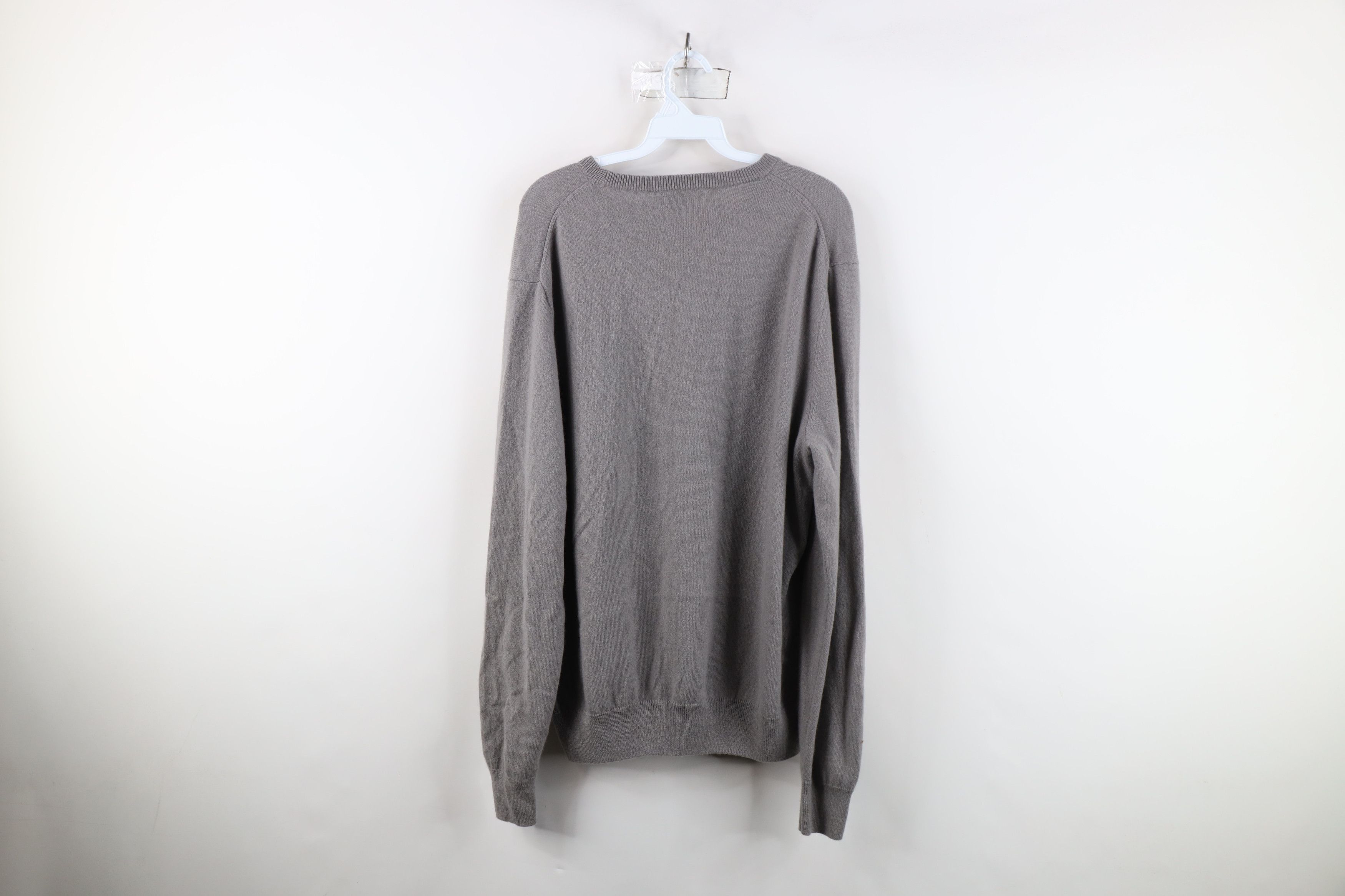 Vintage Vintage Streetwear Soft Cashmere Knit Crewneck Sweater Gray Size US XL / EU 56 / 4 - 8 Thumbnail
