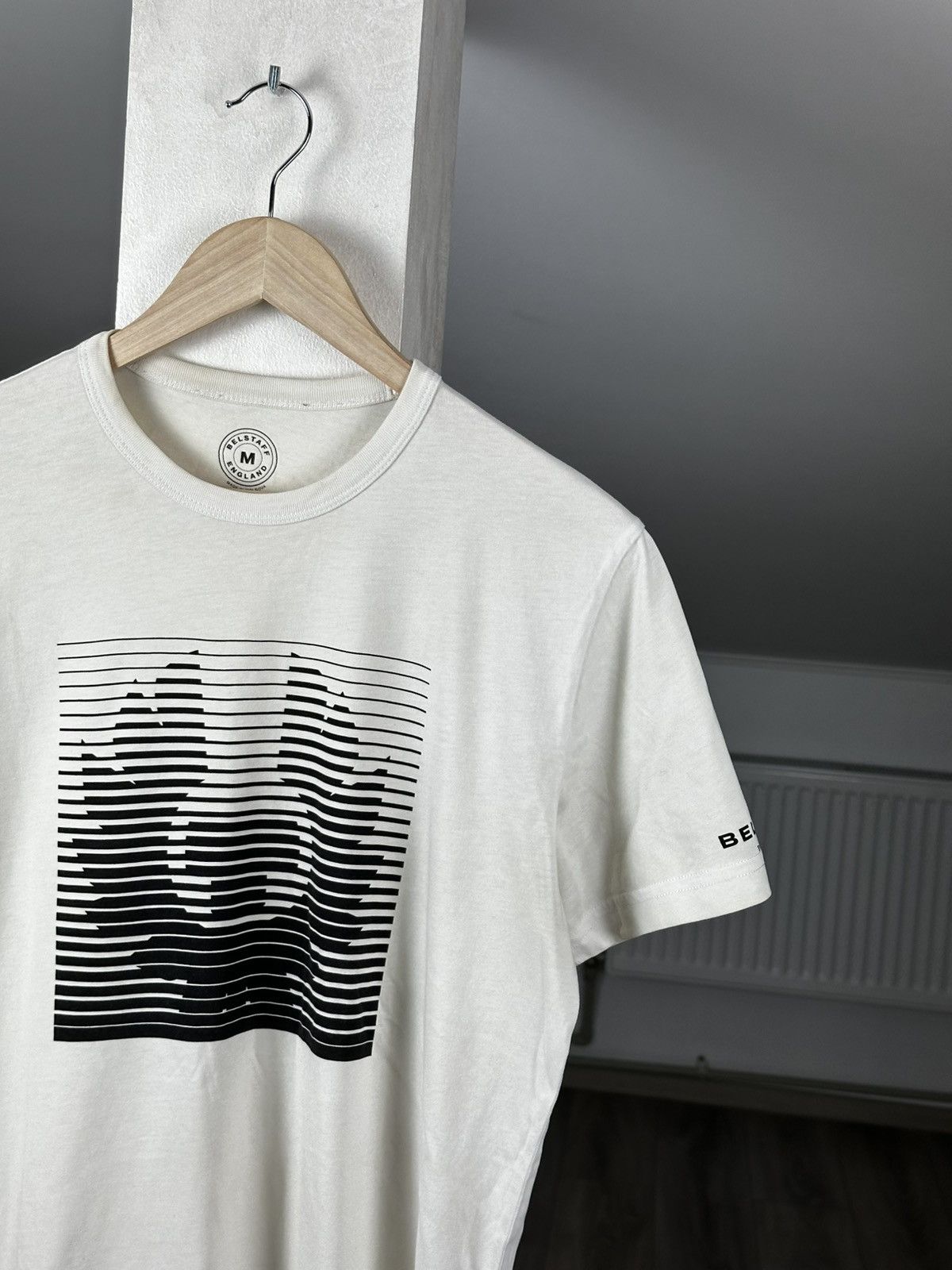 Belstaff Belstaff Graphic Print Logo White Tee T-shirt Size US M / EU 48-50 / 2 - 3 Thumbnail