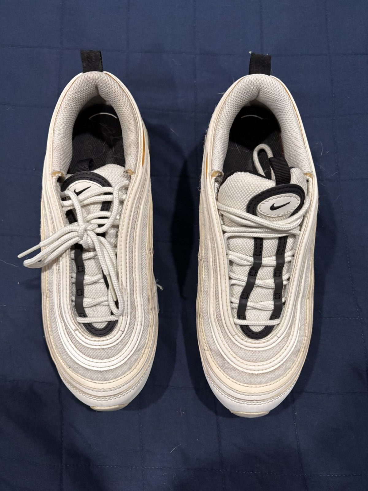 Nike Nike AirMax 97 White Black Silver Size US 8 / IT 38 - 4 Thumbnail