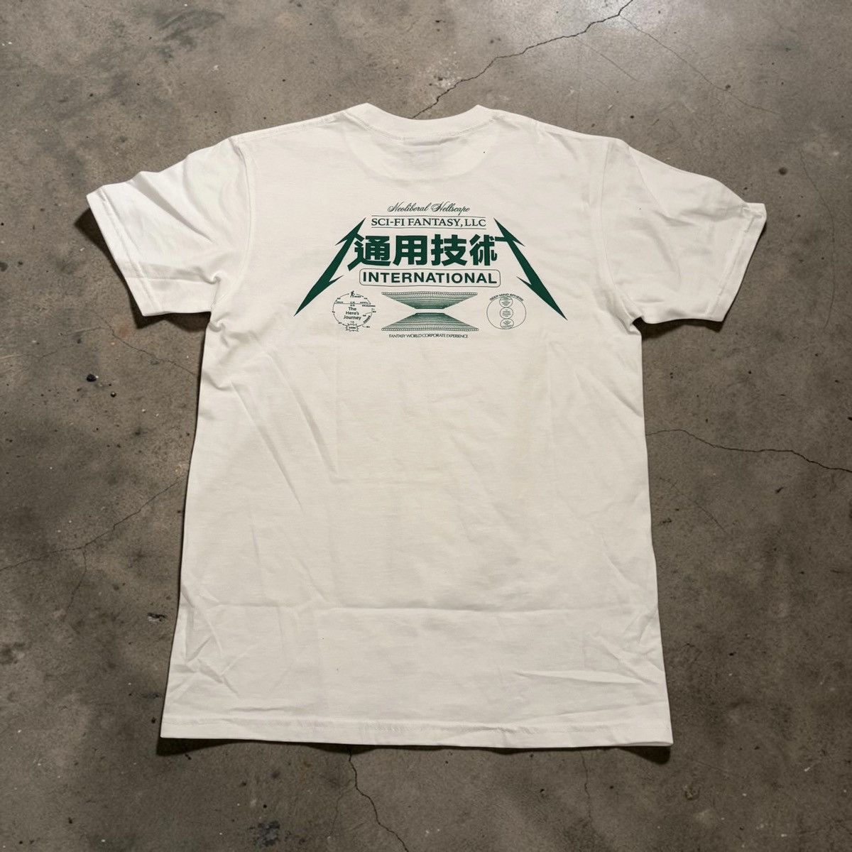 Sci-Fi Fantasy Sci-Fi Fantasy Neoliberal Hellscape Tee Cream Sz S Size US S / EU 44-46 / 1 - 2 Thumbnail