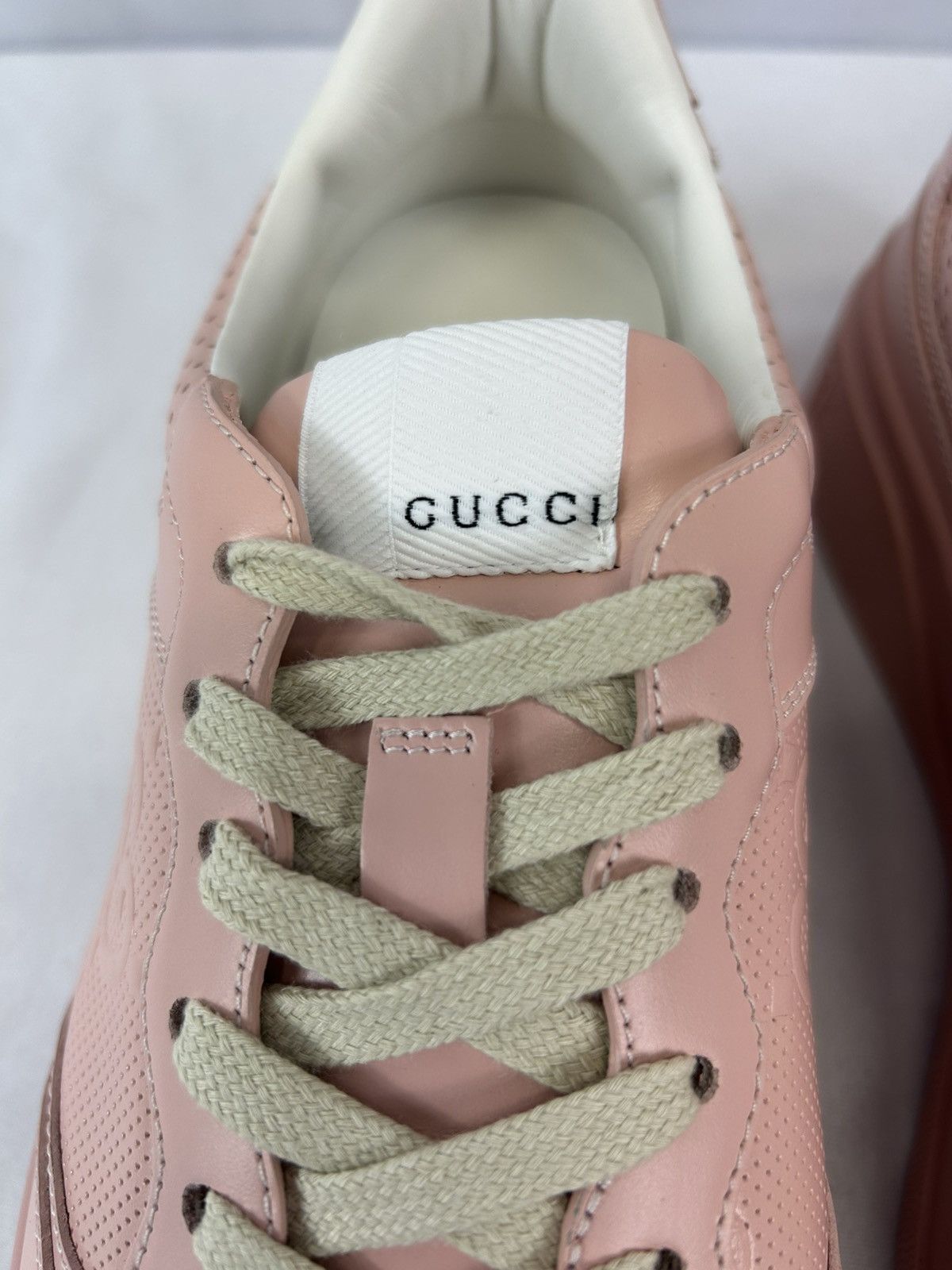 Gucci Gucci GG Embossed Leather Sneakers Size US 11 / IT 41 - 7 Thumbnail