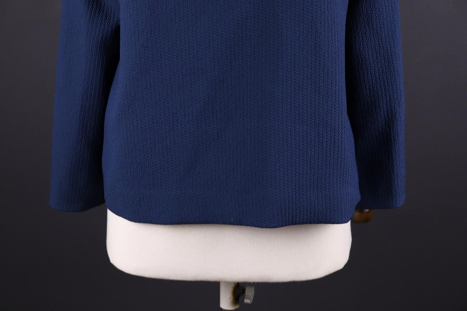 Designer Cop Copine Tou Top Blue Long Sleeve Top Shirt Size L Size L / US 10 / IT 46 - 3 Thumbnail