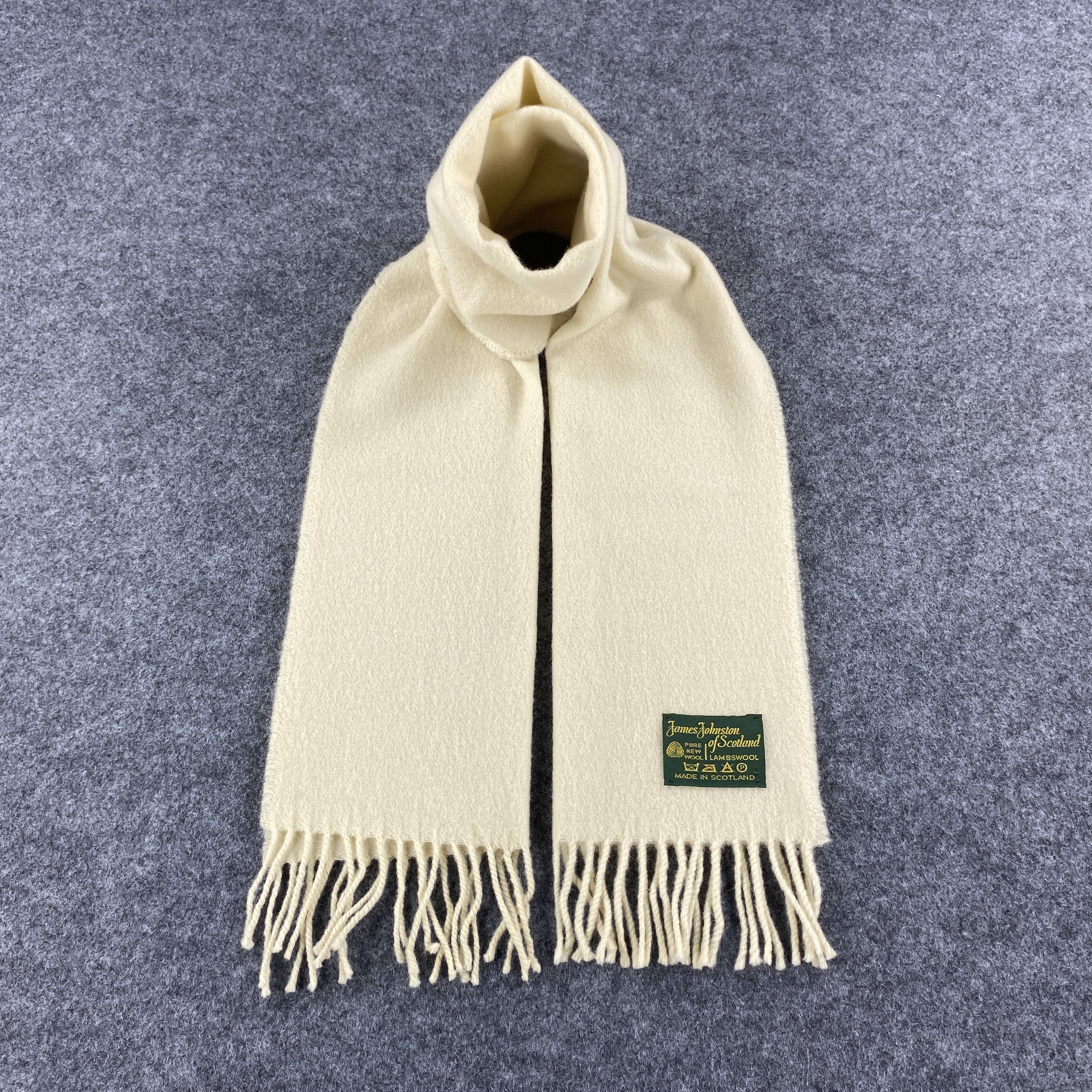 Vintage James Johnston Scarf # Muffler # Neckwear # z # D513 Size ONE SIZE - 1 Thumbnail