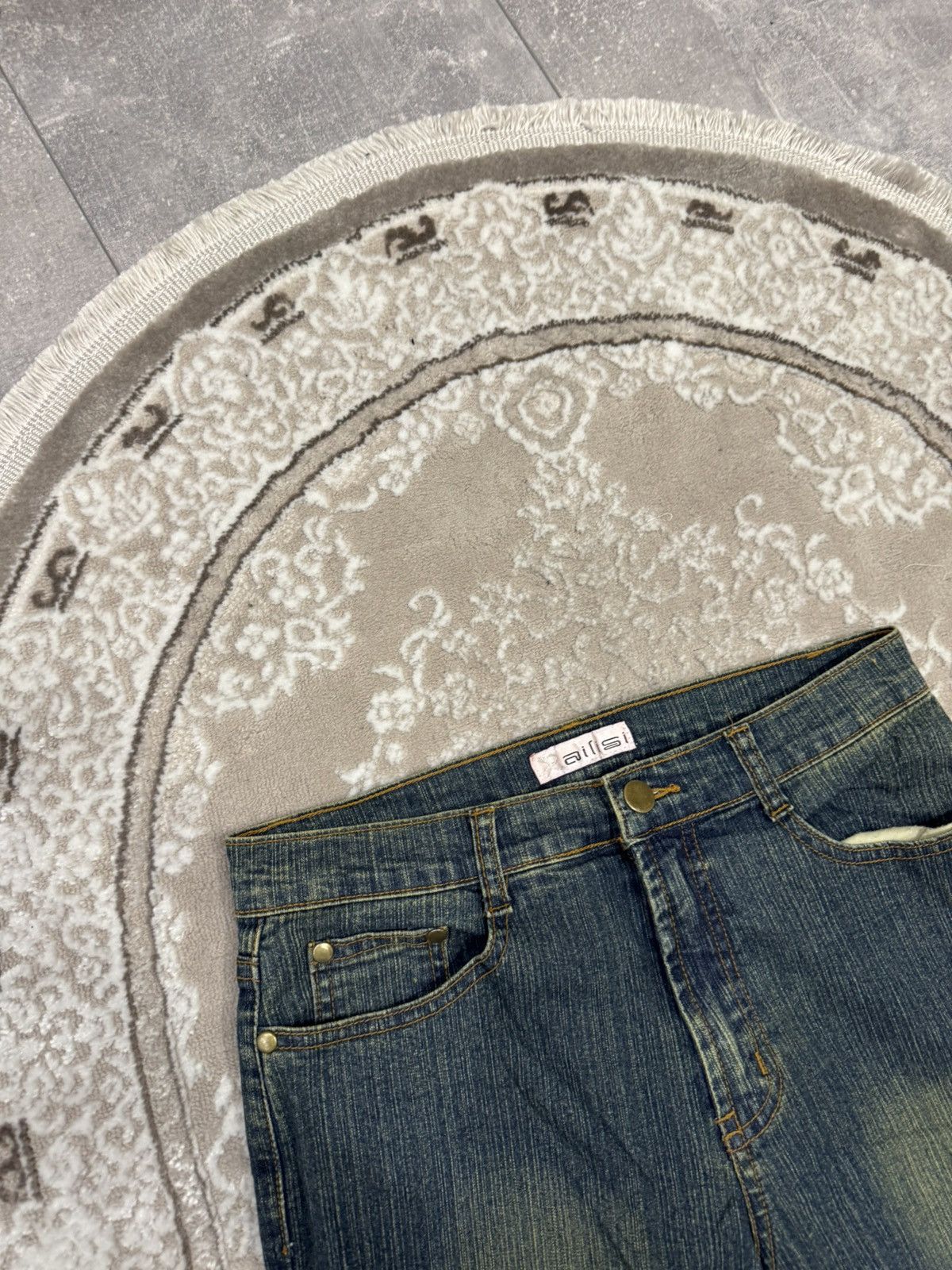 If Six Was Nine Japanese Flared Denim Bootcut Y2K Avant Garde Jeans Size US 31 - 3 Thumbnail