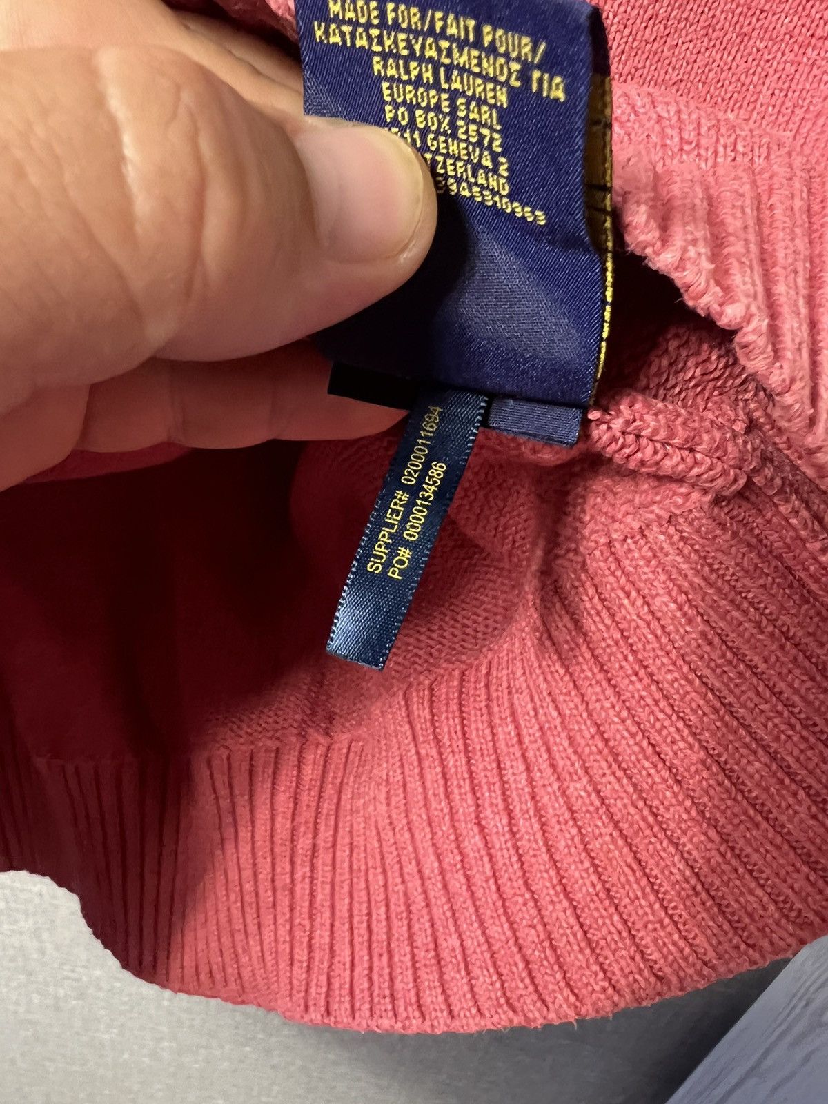 Polo Ralph Lauren × Vintage Polo Ralph Lauren Crewneck Knitted Pink Sweater Pony Size US XL / EU 56 / 4 - 8 Thumbnail