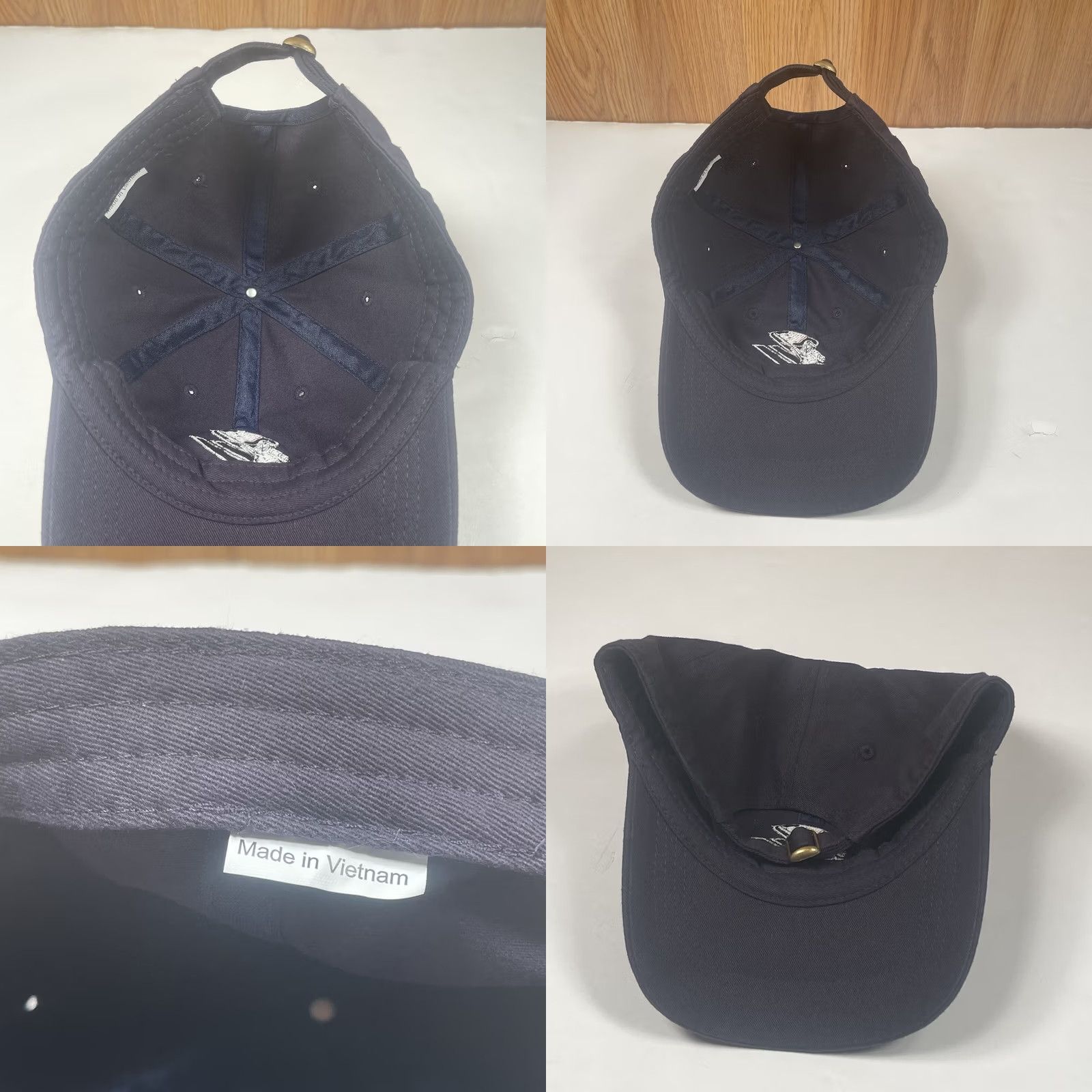 Vintage Unbranded Black Baseball Hat Cap Adult Adjustable StrapBack One Size Fits Most Size ONE SIZE - 8 Thumbnail
