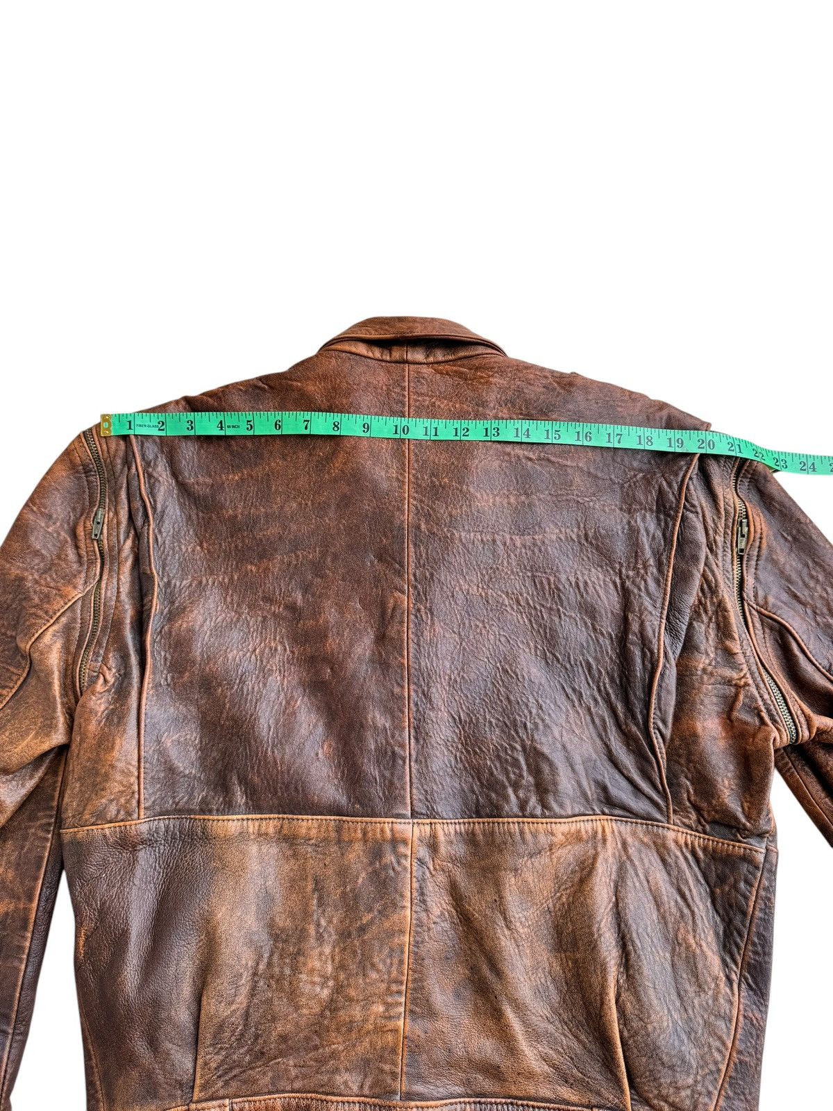 Avirex Vintage Distressed Undbranded Leather Jacket Removable Sleve Size US M / EU 48-50 / 2 - 16 Thumbnail