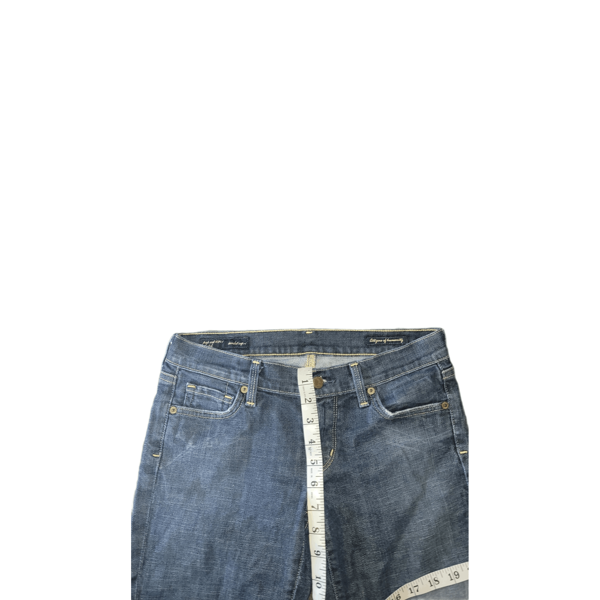 Citizens Of Humanity Citizens Of Humanity Pop Art Stretch Bardot Sz 27 Capri Jean Size 27" / US 4 / IT 40 - 5 Thumbnail