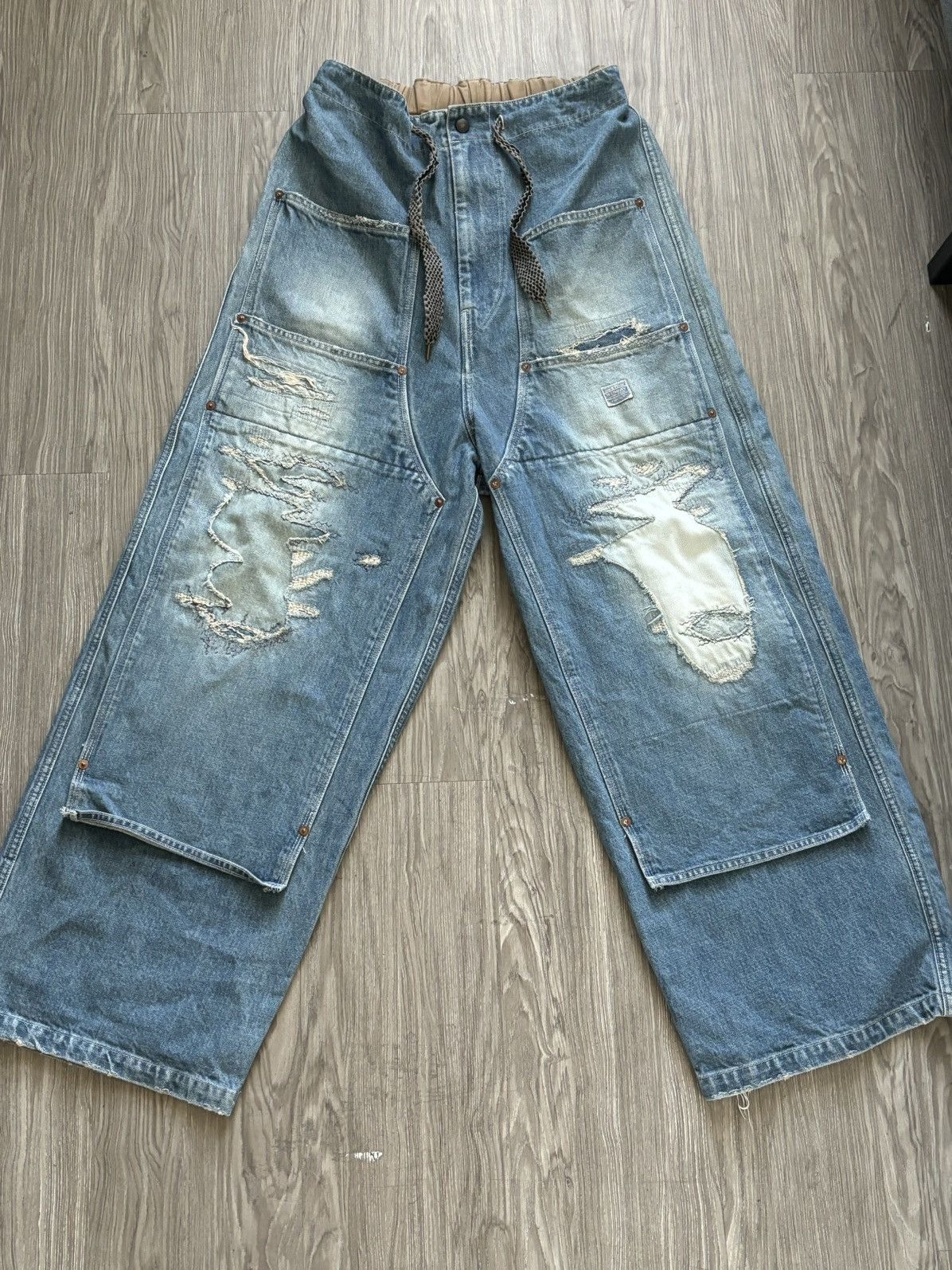 Kapital Kapital Kountry Working Class Distressed Patchwork Denim Size US 30 / EU 46 - 1 Thumbnail