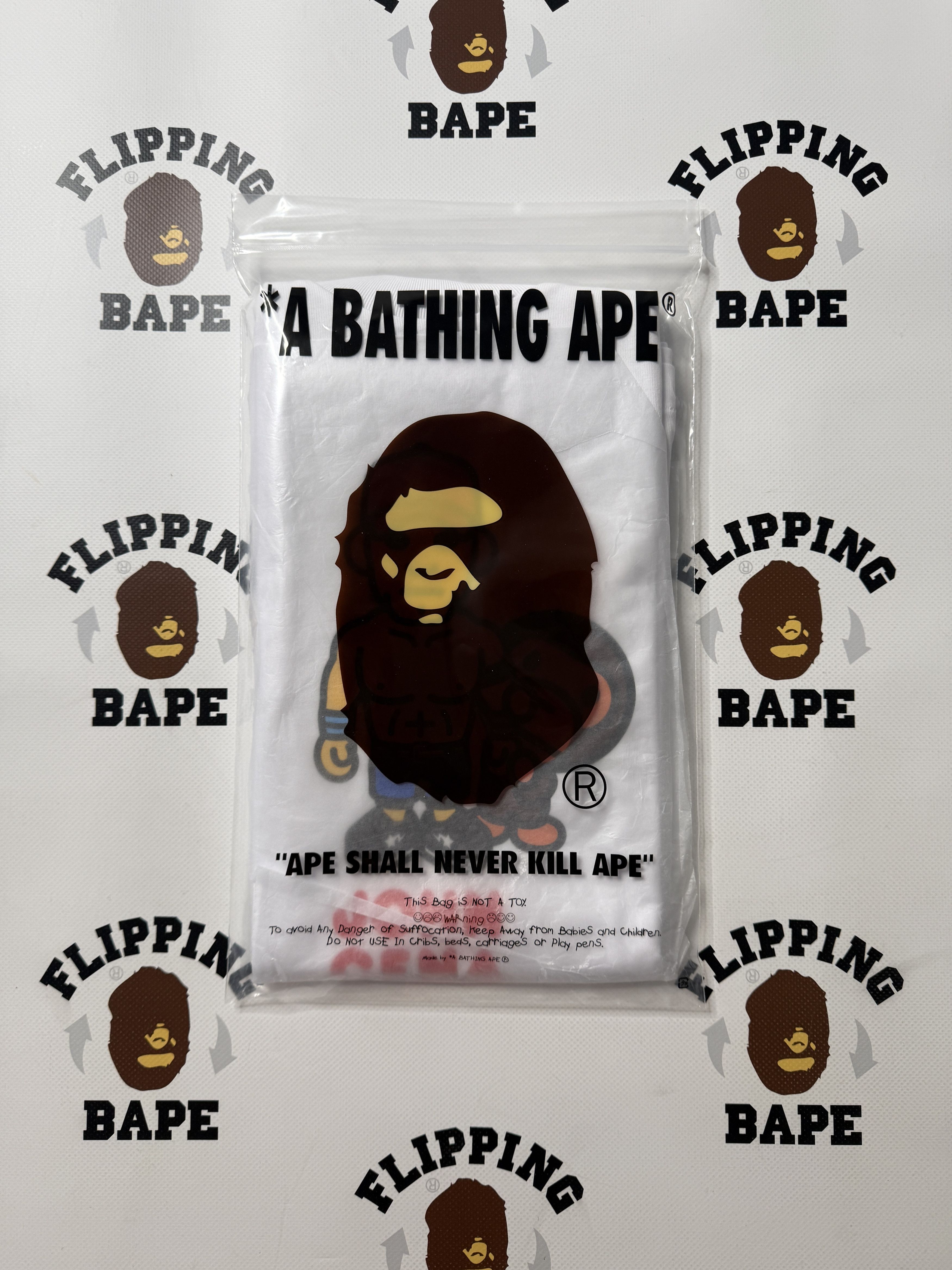 Bape BAPE X WWE JOHN CENA BABY MILO RELAXED FIT TEE Size US XL / EU 56 / 4 - 10 Thumbnail