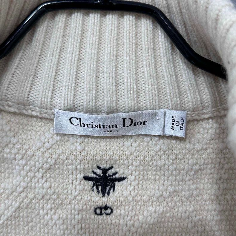 Dior Beige Patterned Knit Zip-2505 Size S / US 4 / IT 40 - 5 Thumbnail