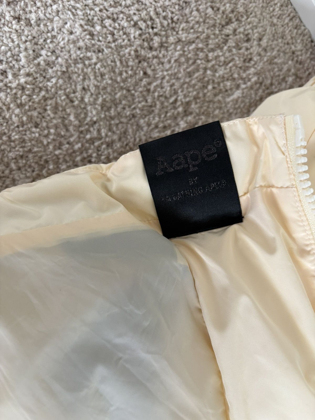 Aape AAPE beige puffer jacket Size XXS / US 00 / IT 34 - 4 Thumbnail