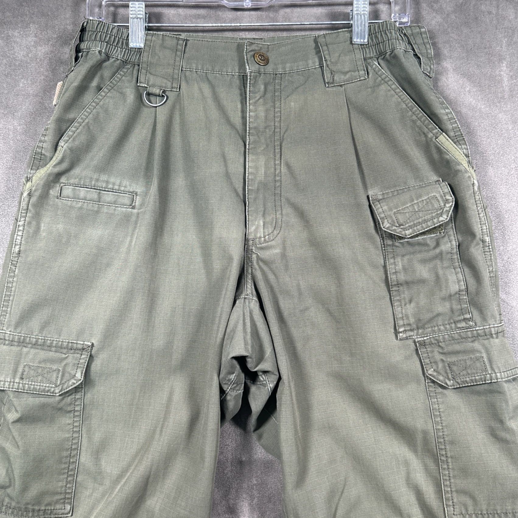 Vintage 5.11 Tactical Pants Taclite Pro Ripstop Performance Cargo Green 30x34 Regular Mens Shorts? Size US 30 / EU 46 - 2 Thumbnail