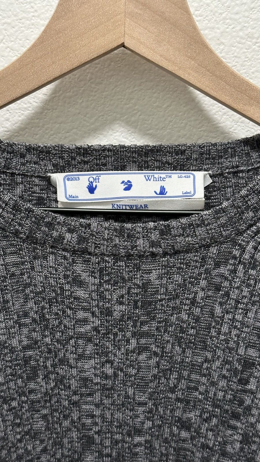 Off-White Arrow Band Ribbed Knit Sweater Size US S / EU 44-46 / 1 - 7 Thumbnail